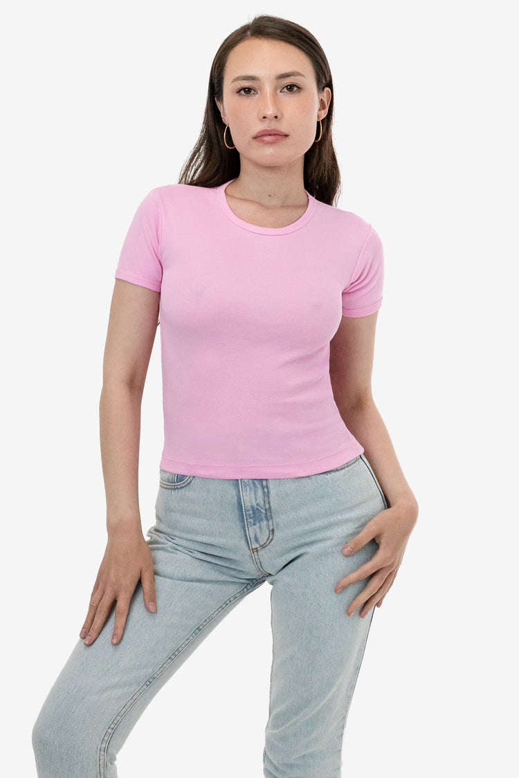 Scoop neck ribbed T-shirt, Le 31