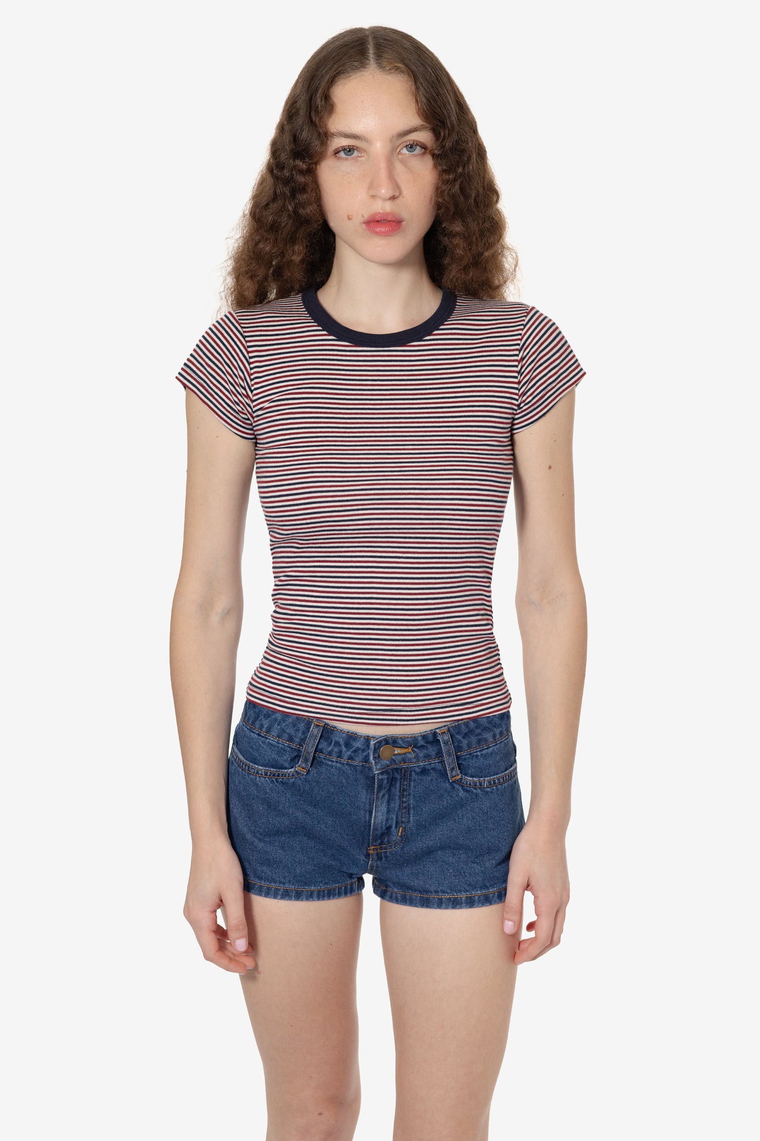 Cranberry/Navy/Natural Candy Stripe/Navy