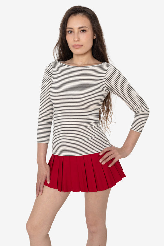 Natural/Black Pencil Stripe