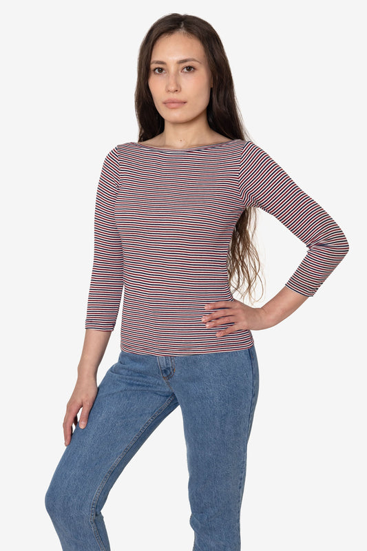 Cranberry/Navy/Natural Candy Stripe