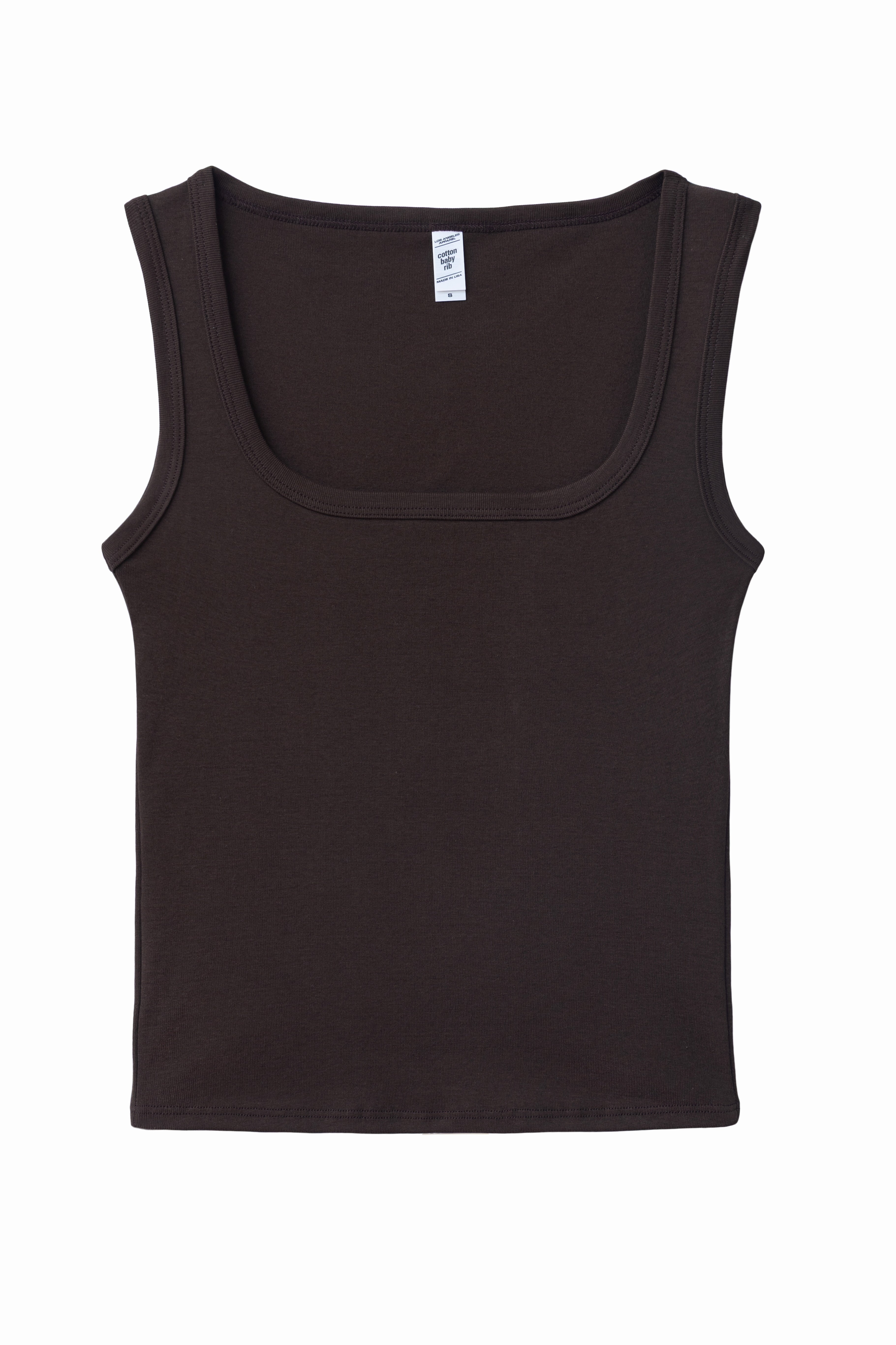 43055 - Baby Rib Square Neck Tank Top – Los Angeles Apparel
