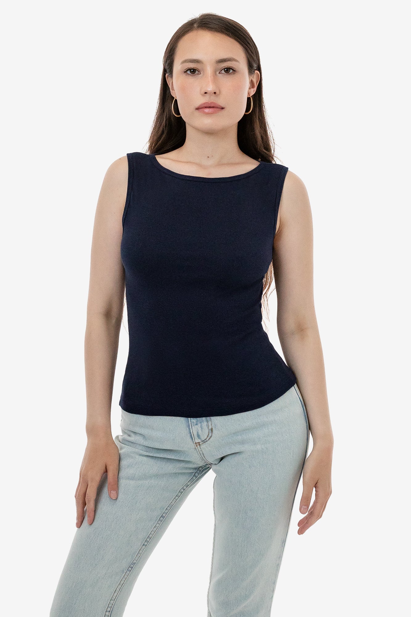 Tank Top / Sleevless Blouse / Boat Neck Top / Wide Straps Top /  Causal&formal Top / Stylish Tank Top / IVANEL / 28 Colors, S, M, L, XL, XXL  