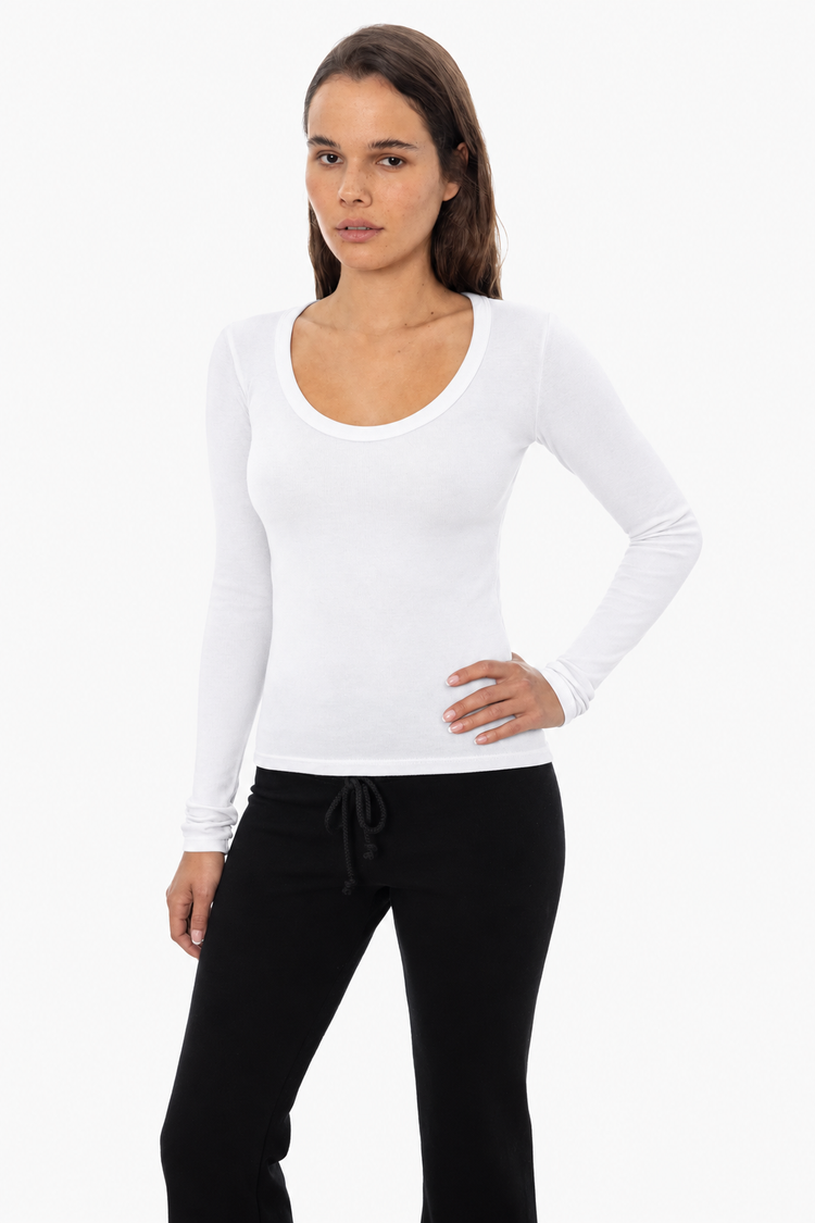 43082 - Baby Rib L/S Scoopneck Tee