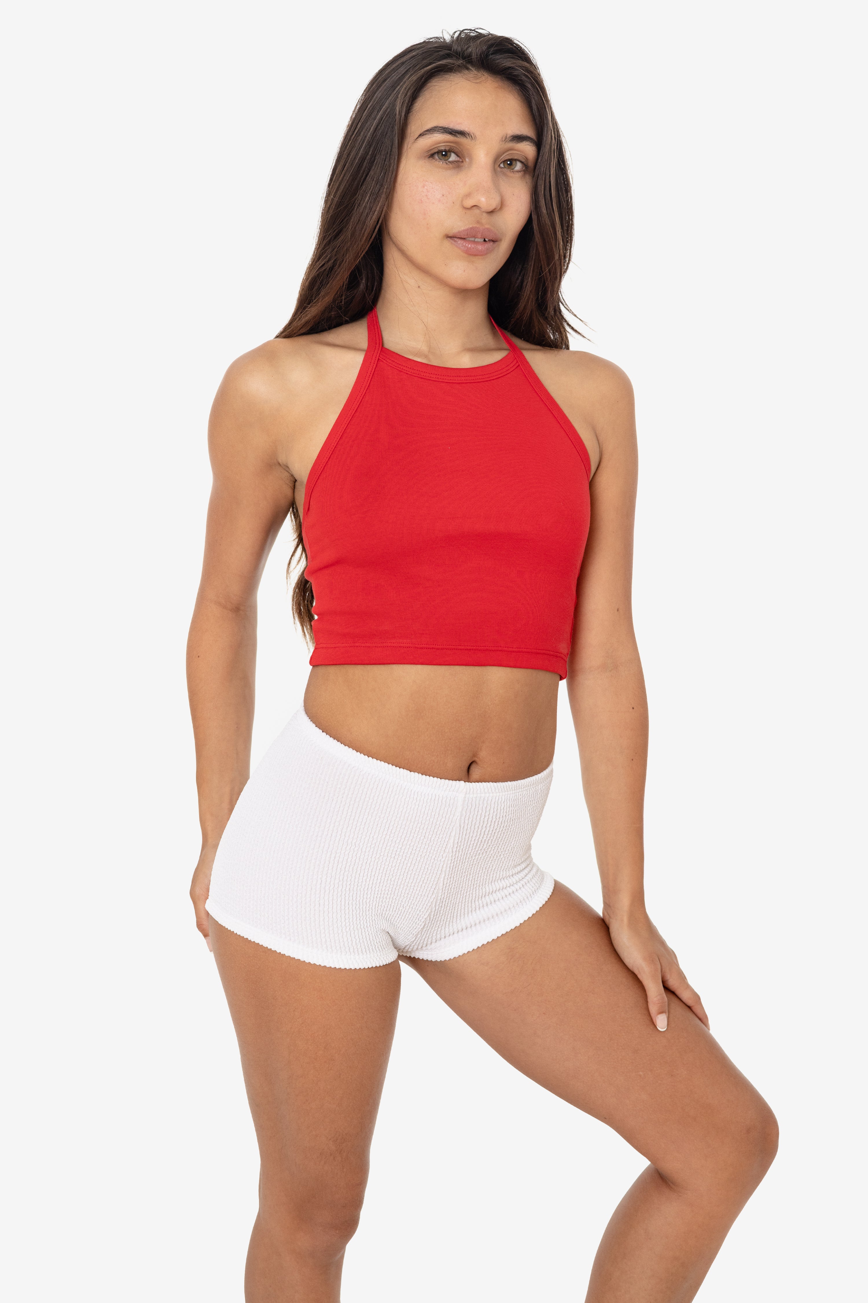 43091 - Baby Rib Halter Top – Los Angeles Apparel