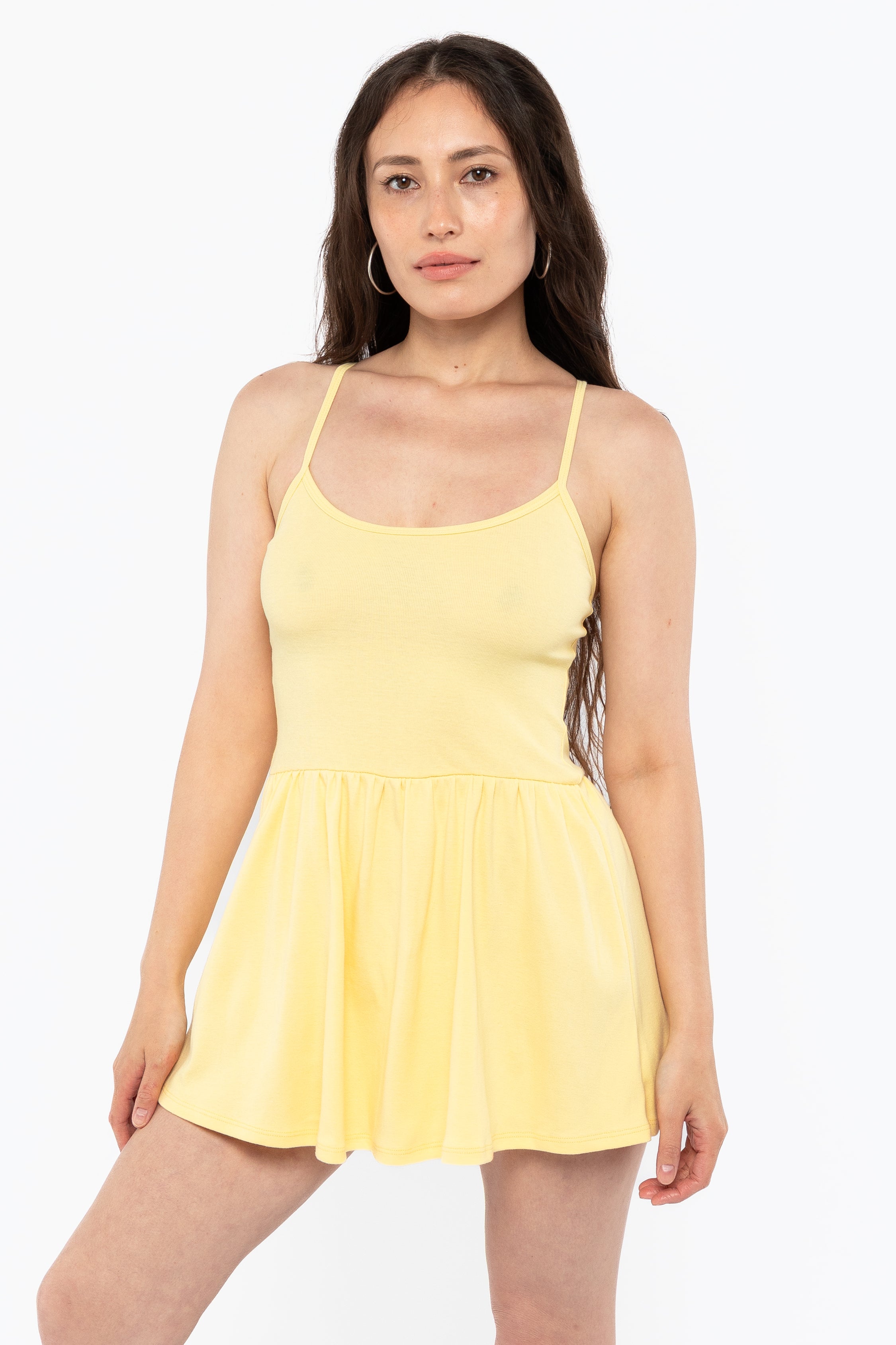 43206X - Baby Rib Cross Back Mini Dress – Los Angeles Apparel