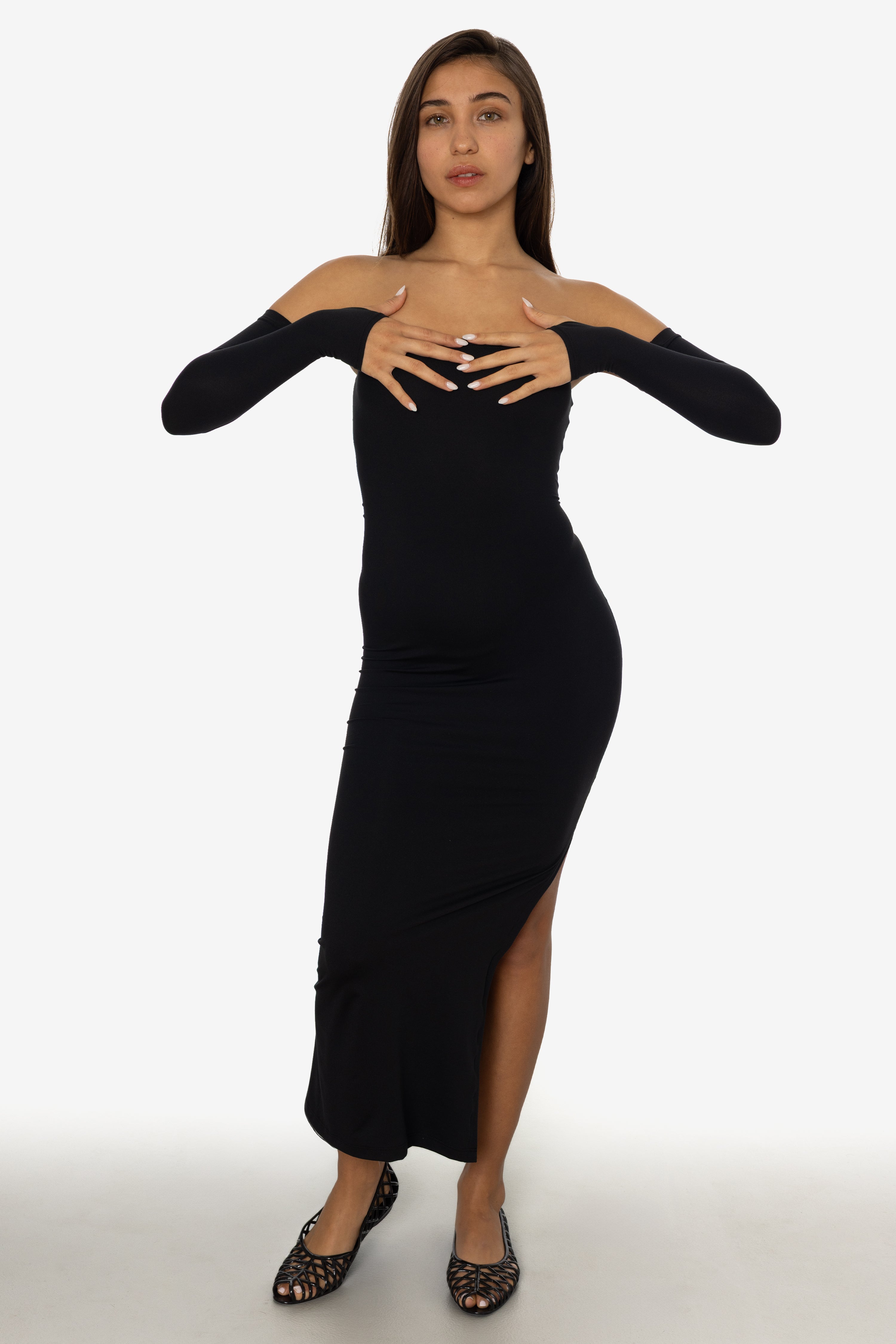RSNJ100 - UPF40 Performance Jersey Maxi Tube Dress – Los Angeles