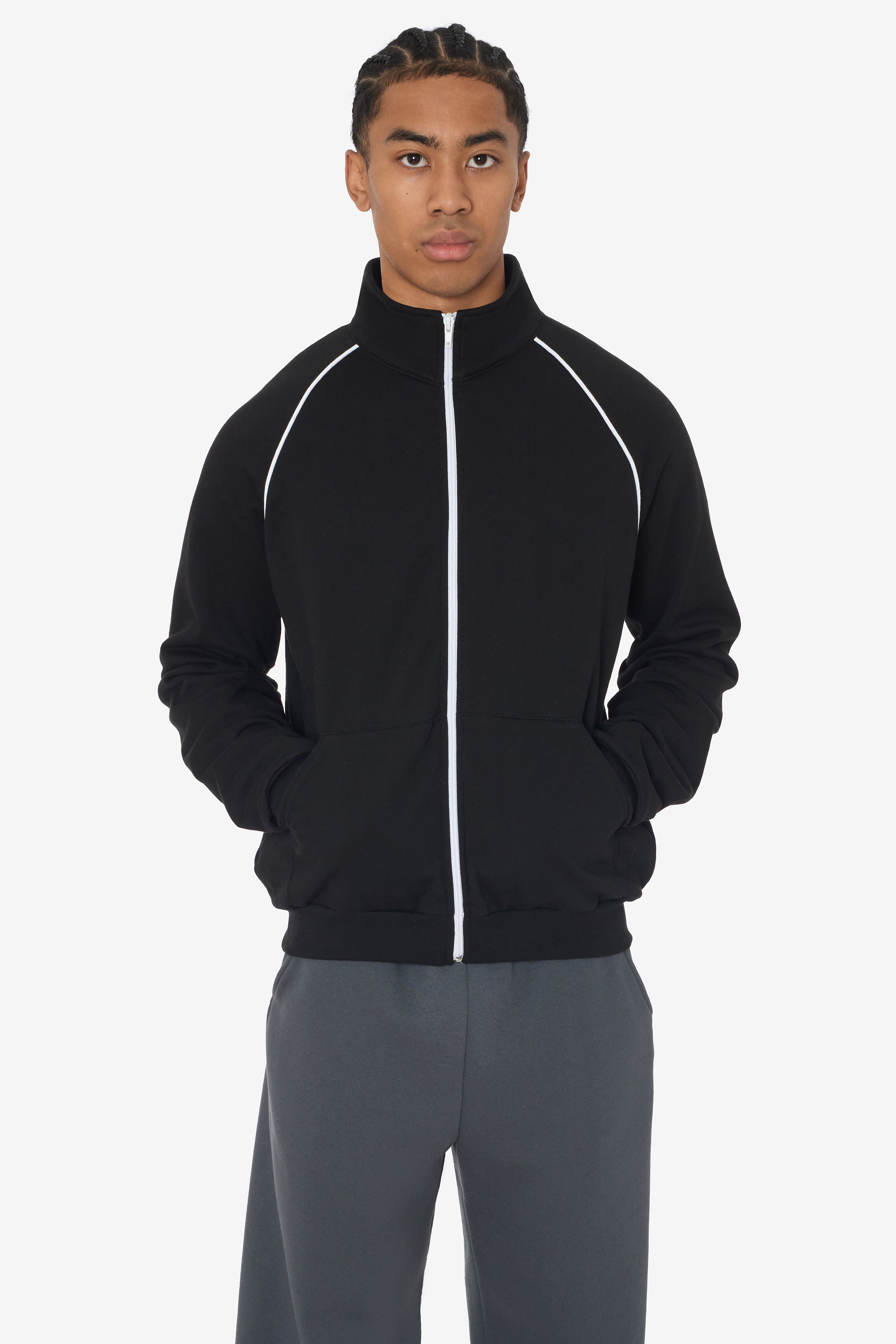 5455 - California Fleece Track Jacket – Los Angeles Apparel