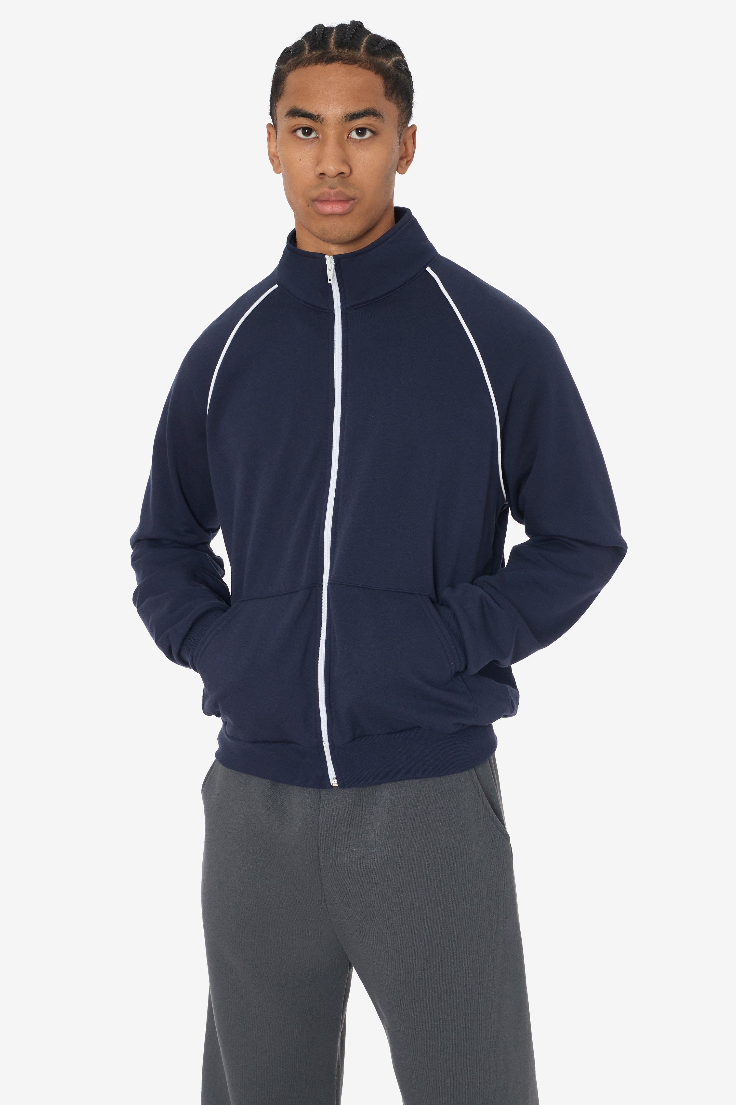 5455 - California Fleece Track Jacket – Los Angeles Apparel