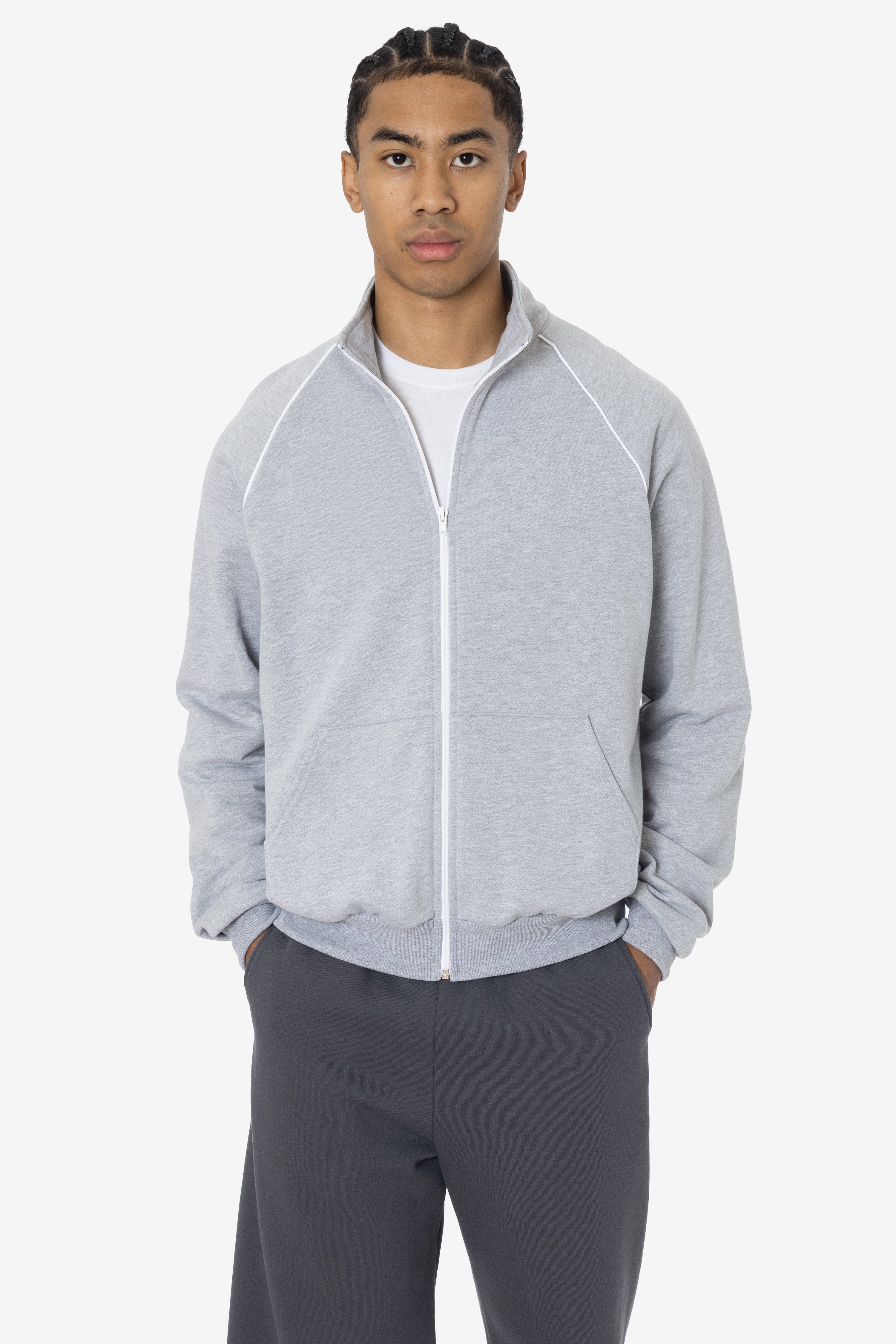 5455 - California Fleece Track Jacket – Los Angeles Apparel