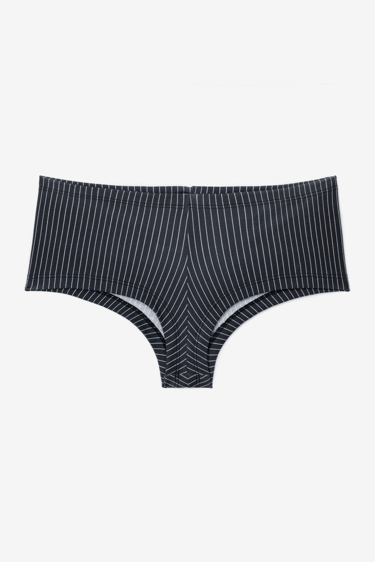 Charcoal/White Pinstripe