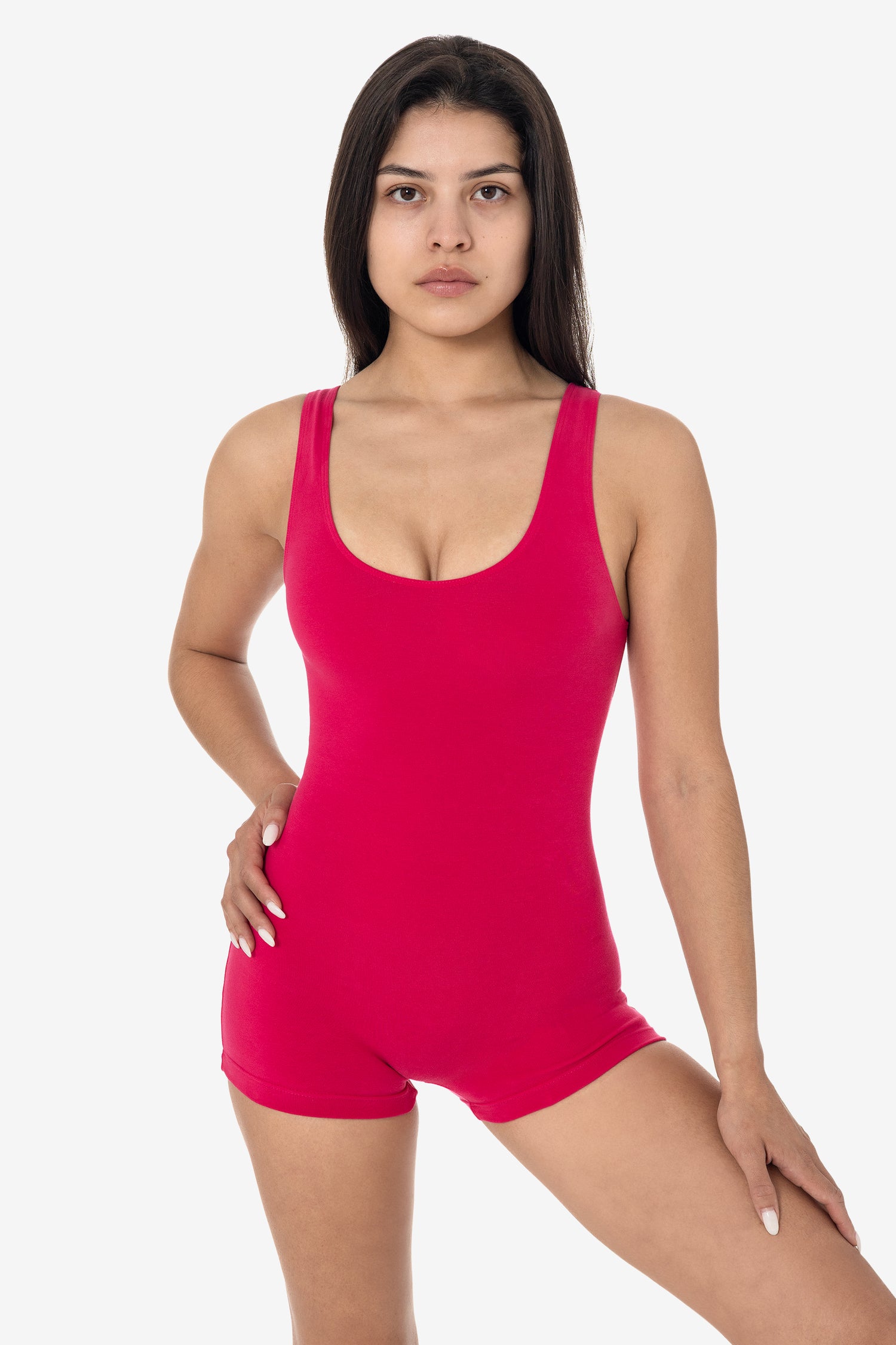 Sh Tank 83051GD-SH - Garment Dye Tank Short Biketard – Los Angeles Apparel