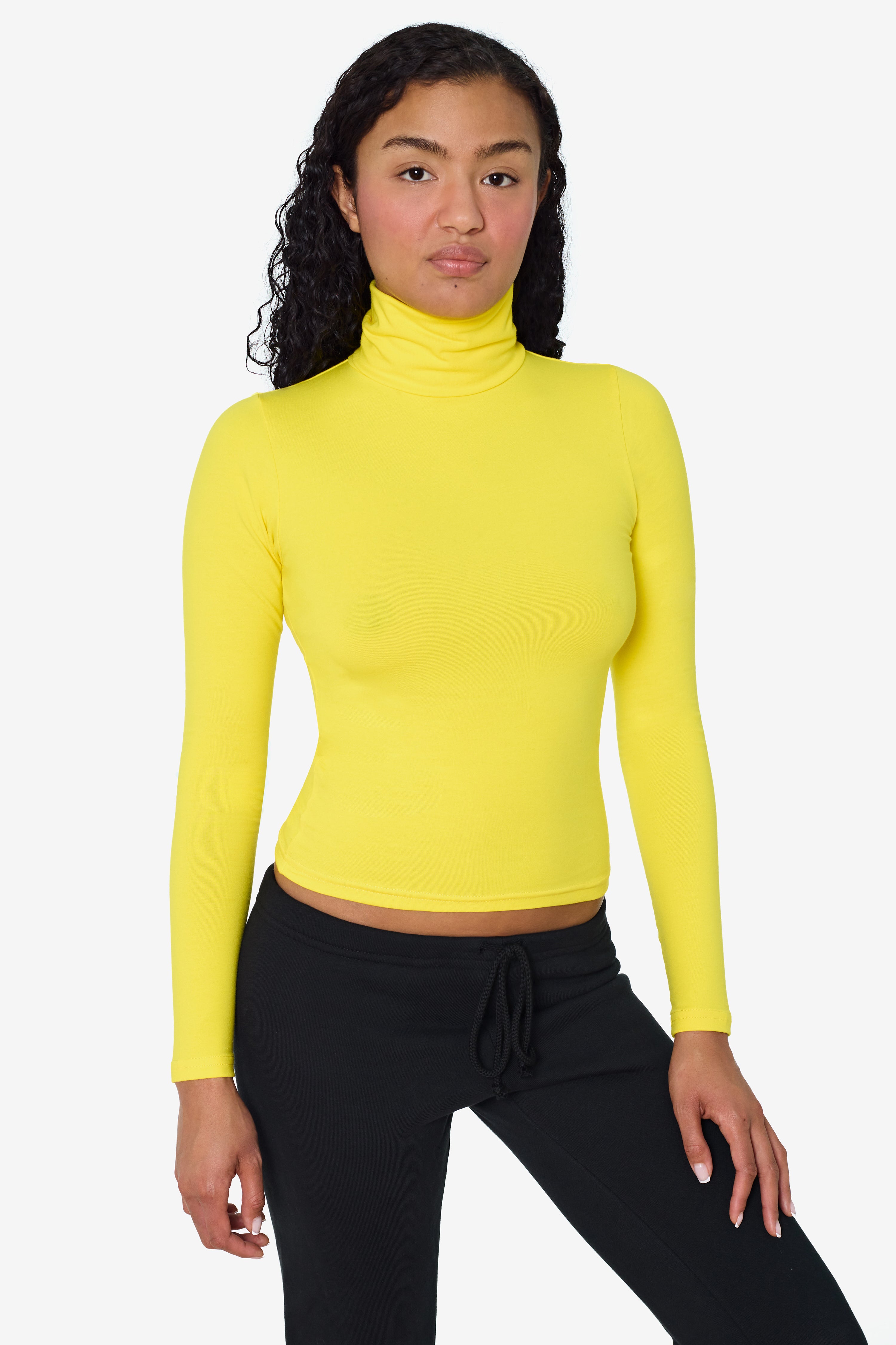 8306 - Cotton Spandex Turtleneck – Los Angeles Apparel