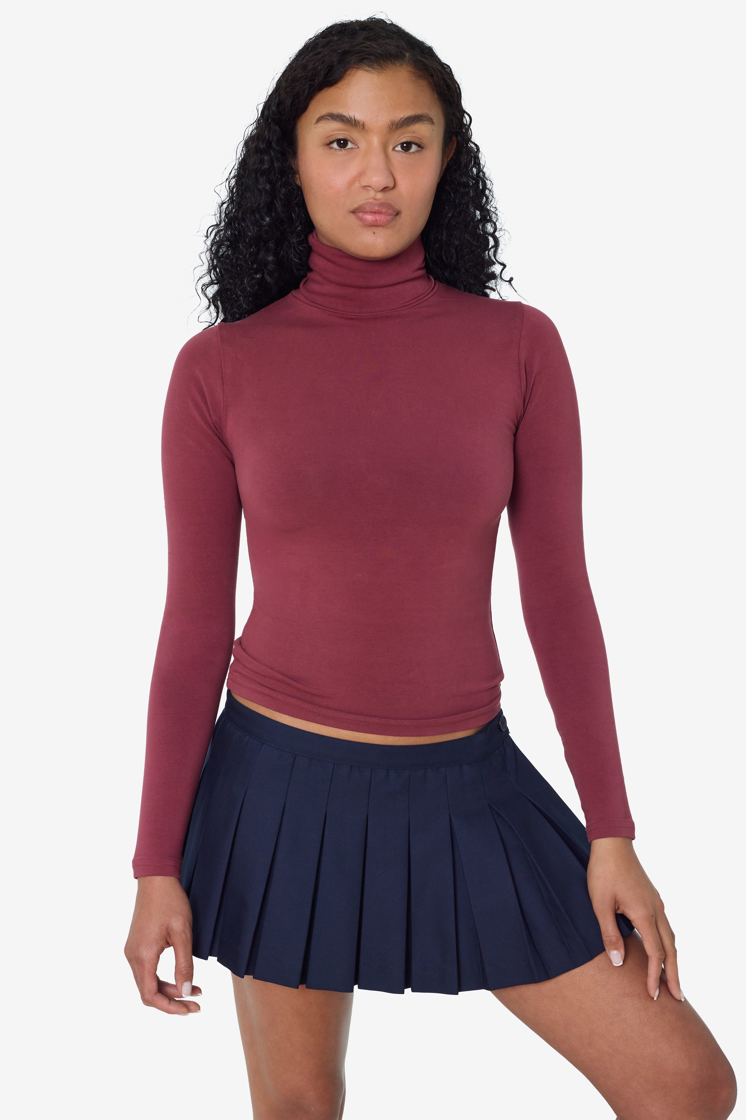 8306GD - Cotton Spandex Garment Dye Turtleneck – Los Angeles Apparel