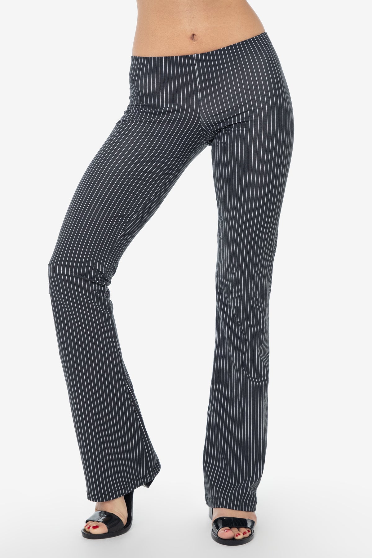 Charcoal/White Pinstripe