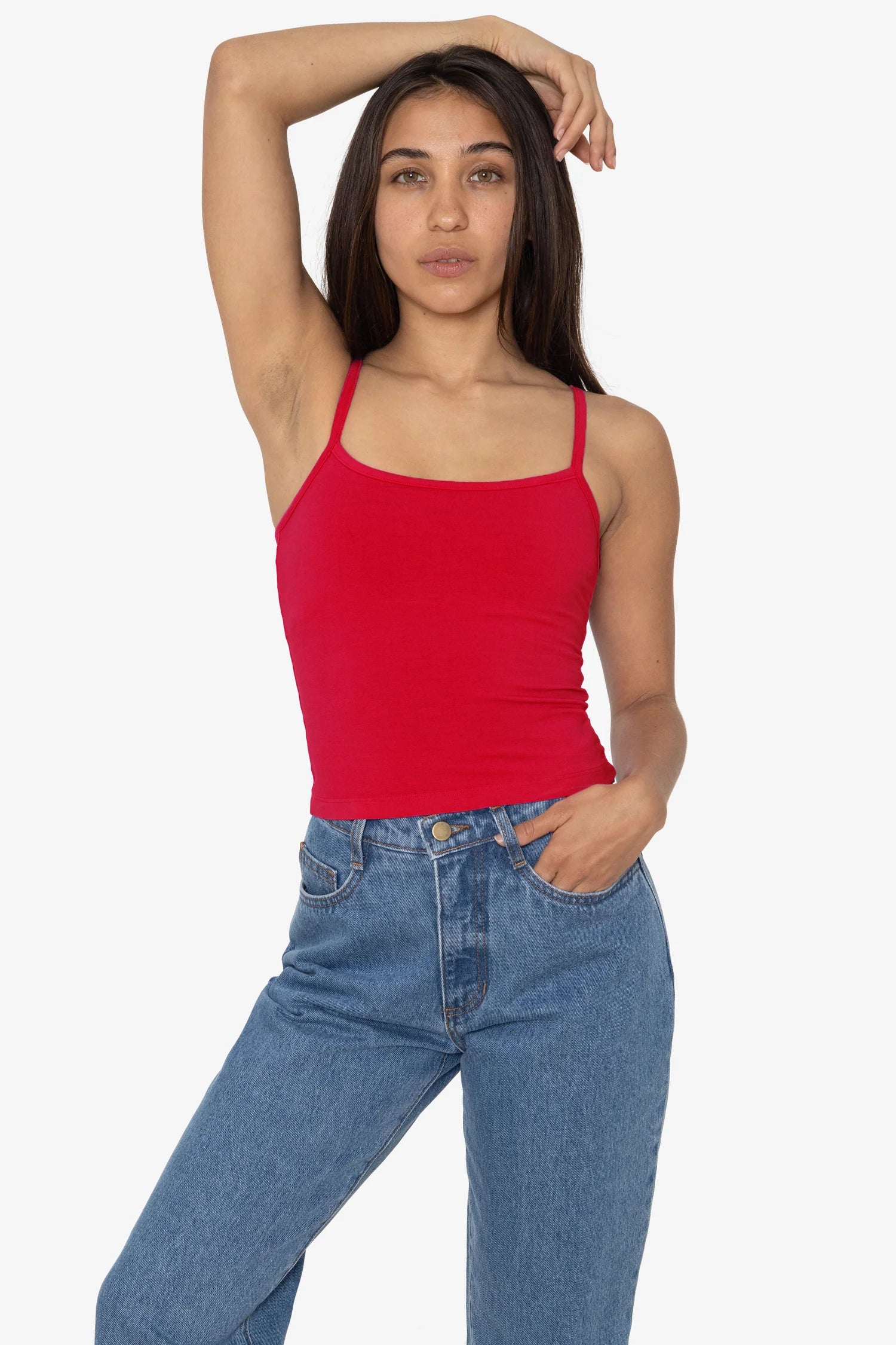 8320GD - Garment Dye Spaghetti Tank Camisole – Los Angeles Apparel