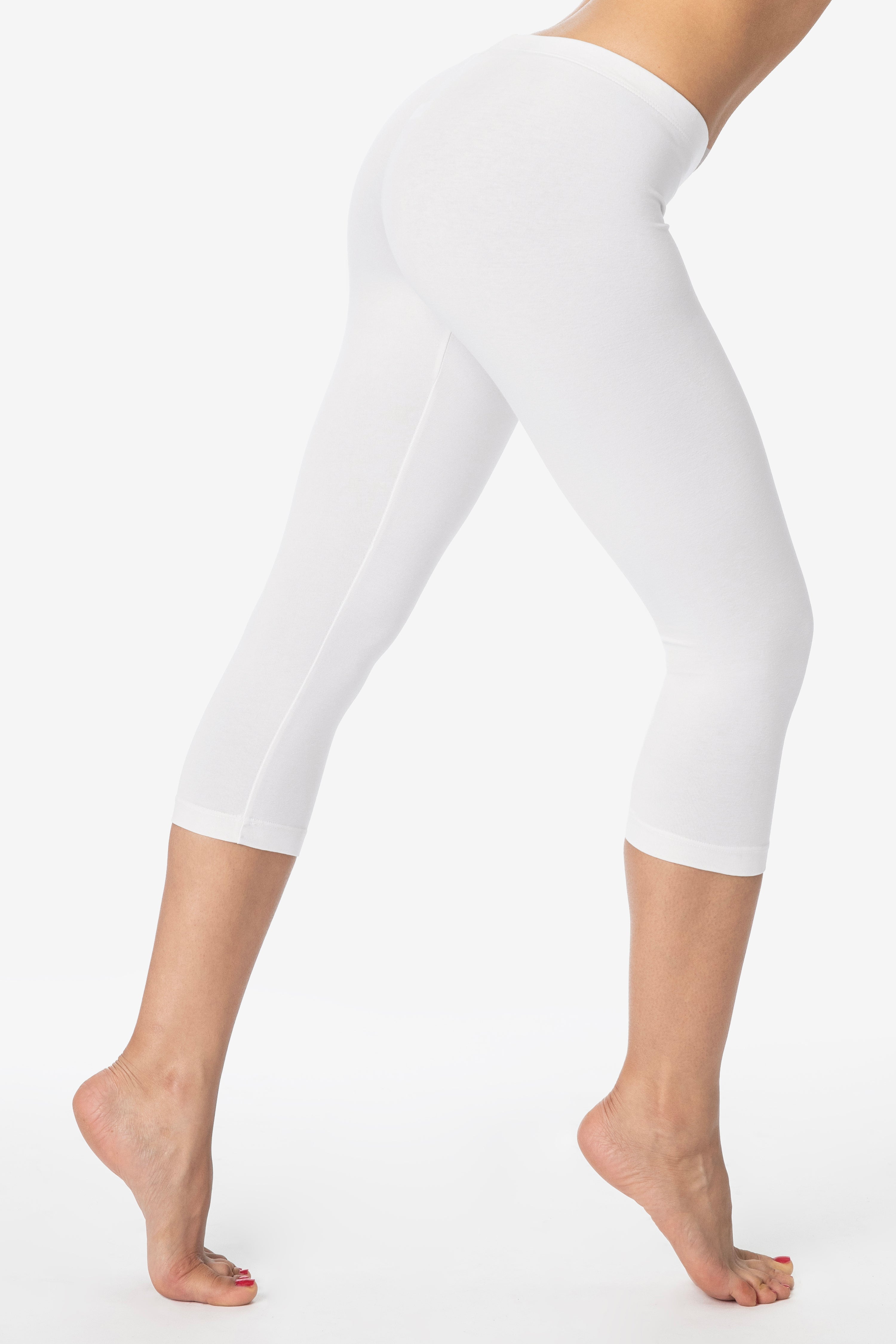【ホワイト】ストレッチ布帛/トリコット ハーフジップブルゾン <PERFORMANCE> (LADIES) 83216GD - Garment Dye Cropped Legging – Los Angeles Apparel