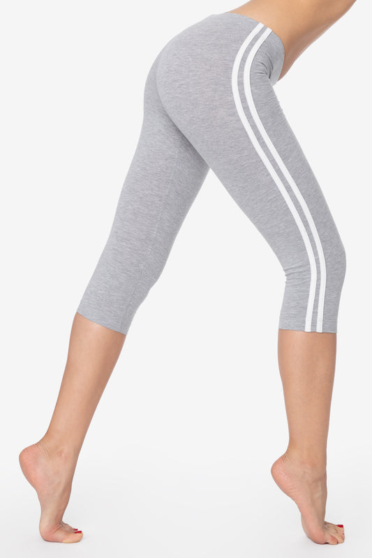 heather grey/white str