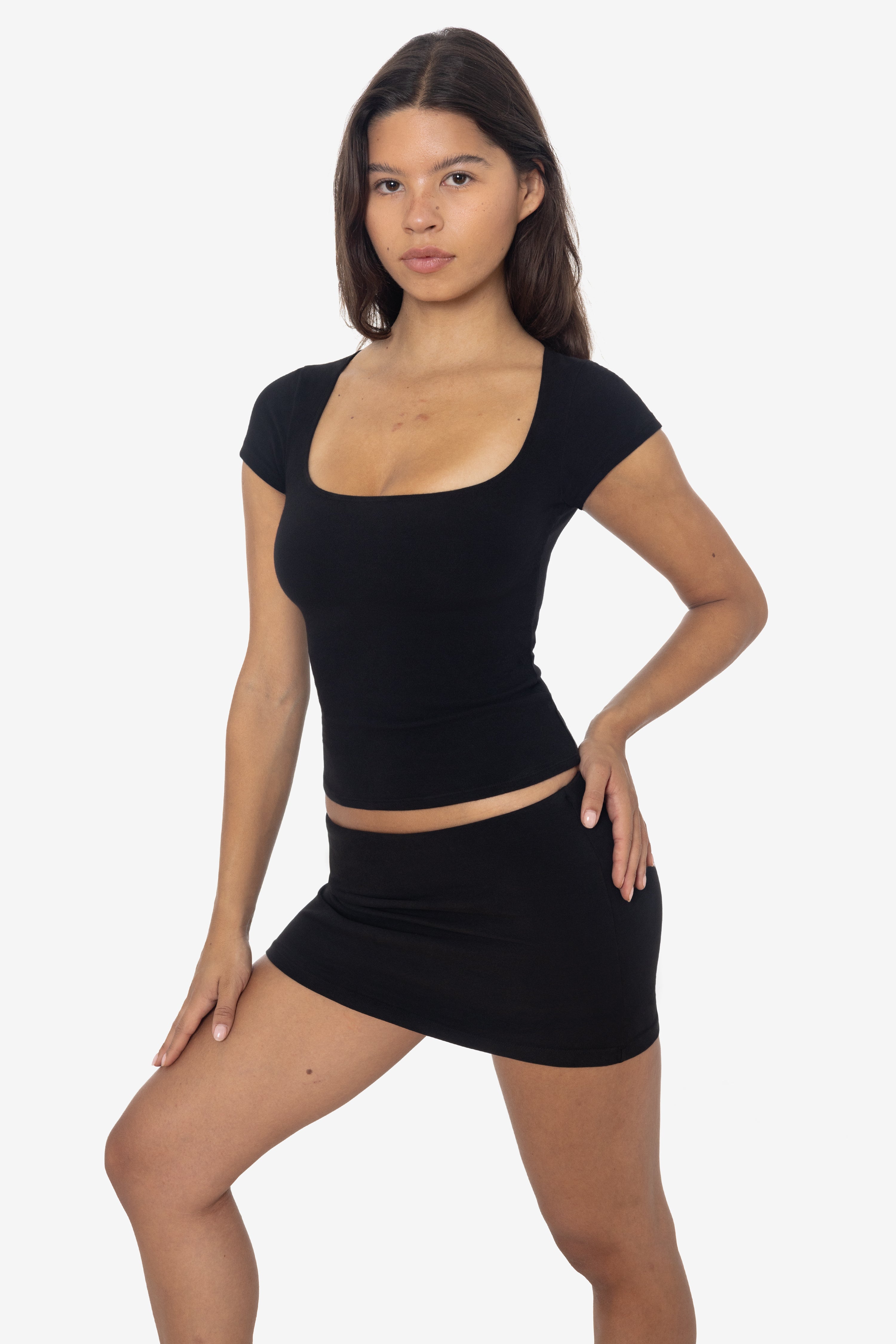 8355GD - Garment Dye Cotton Spandex Squareneck Top – Los Angeles