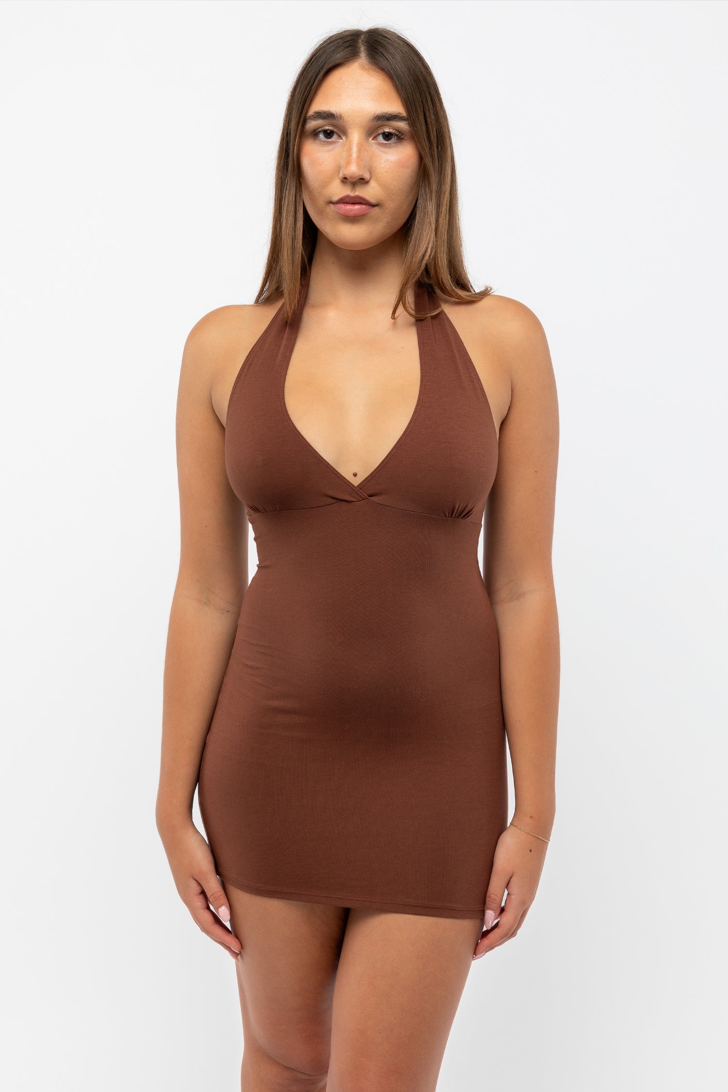 halter interlock short dress Zara HALTER INTERLOCK SHORT DRESS at Bayshore Shopping Centre in Ottawa, ON