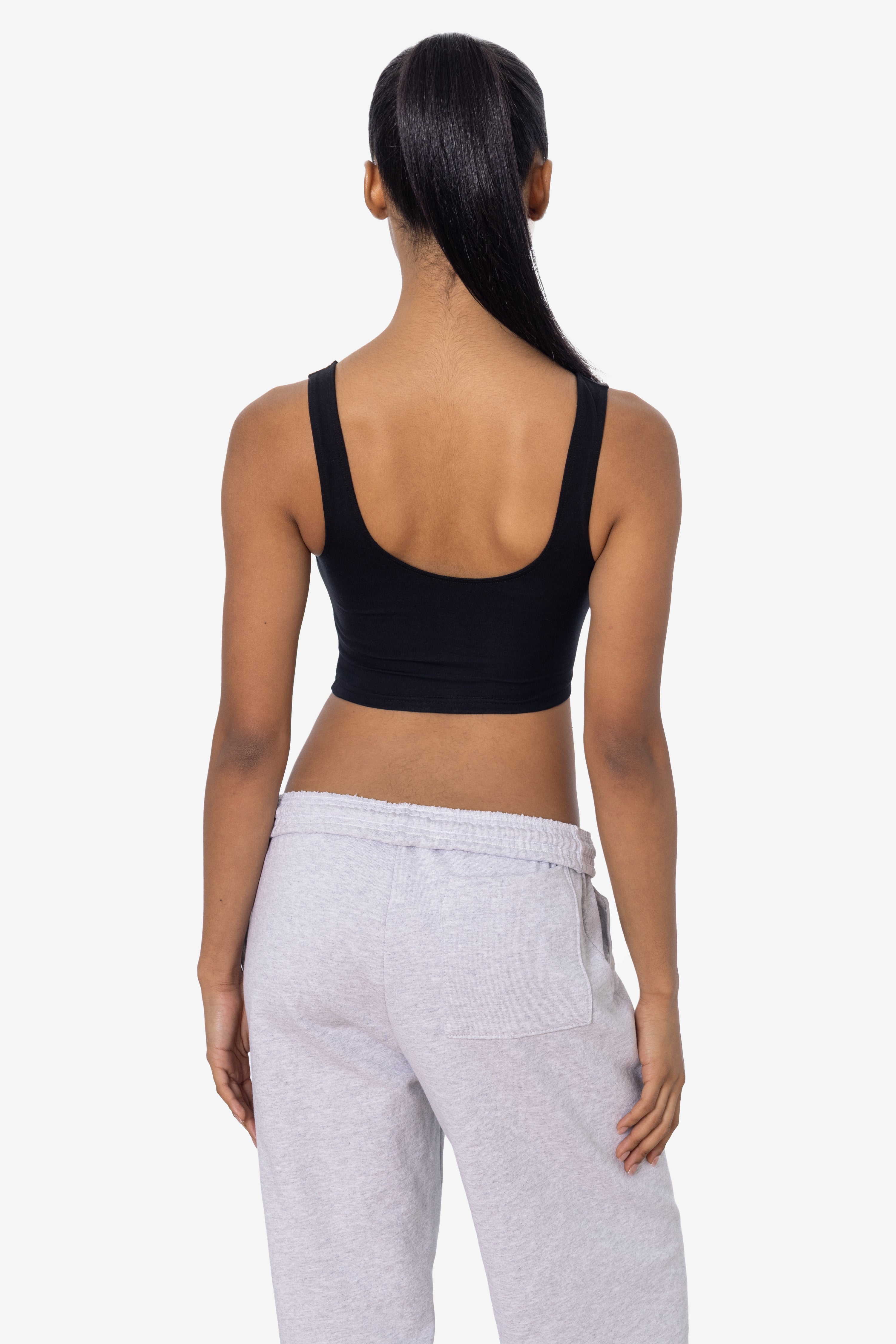 8383 - Cotton Spandex Tank Crop Top – Los Angeles Apparel