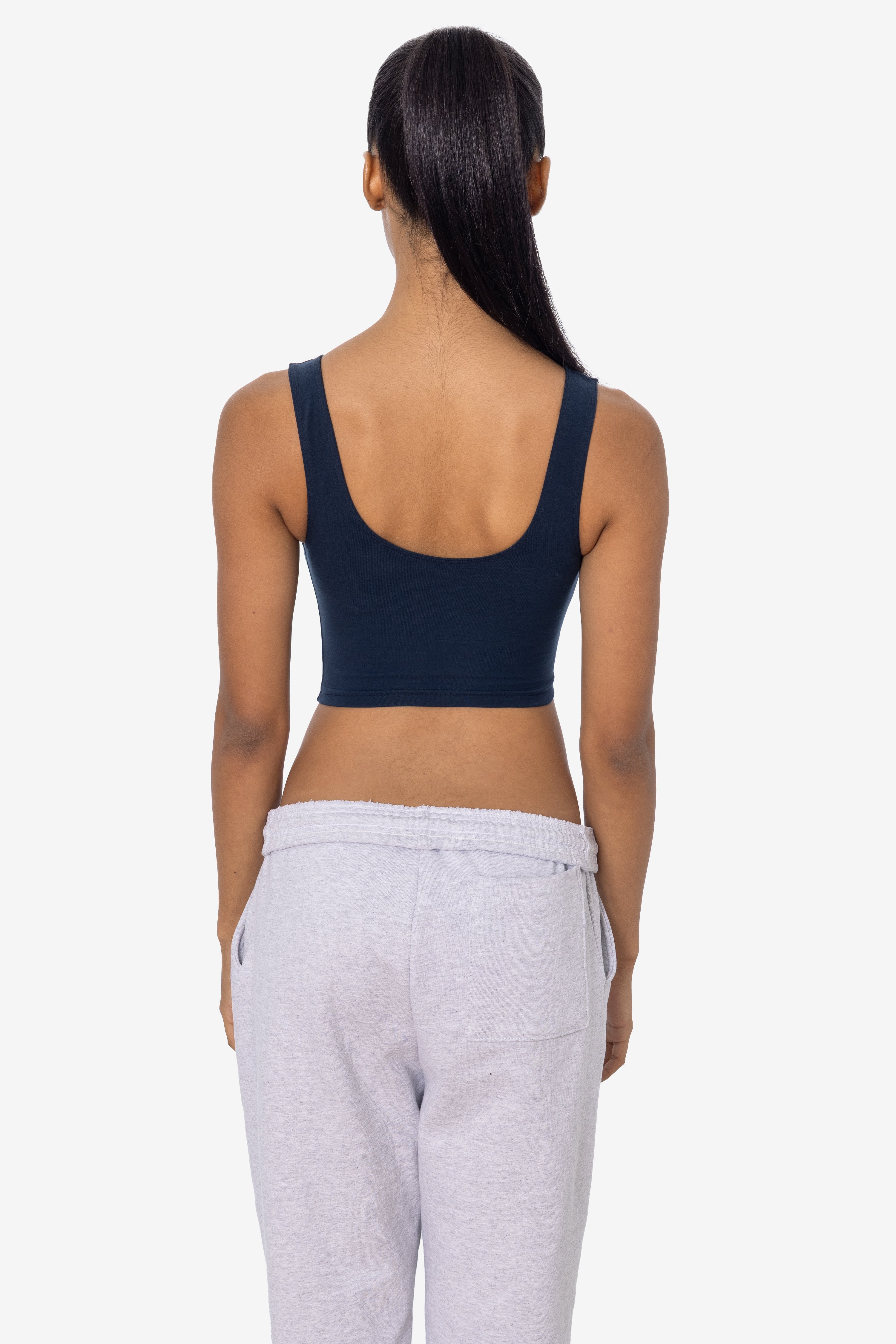8383 - Cotton Spandex Tank Crop Top – Los Angeles Apparel