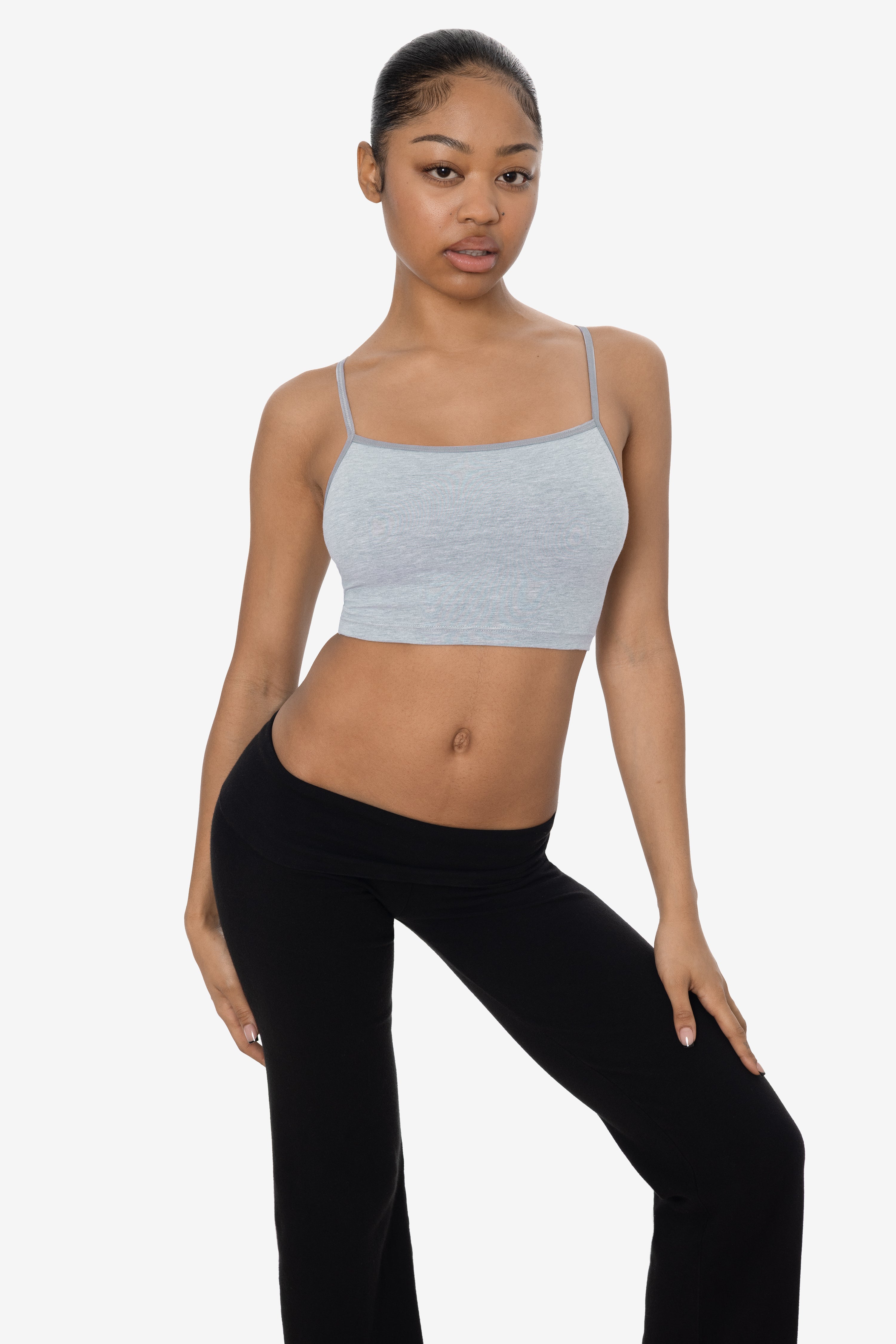 8396 - Spaghetti Crop Top – Los Angeles Apparel