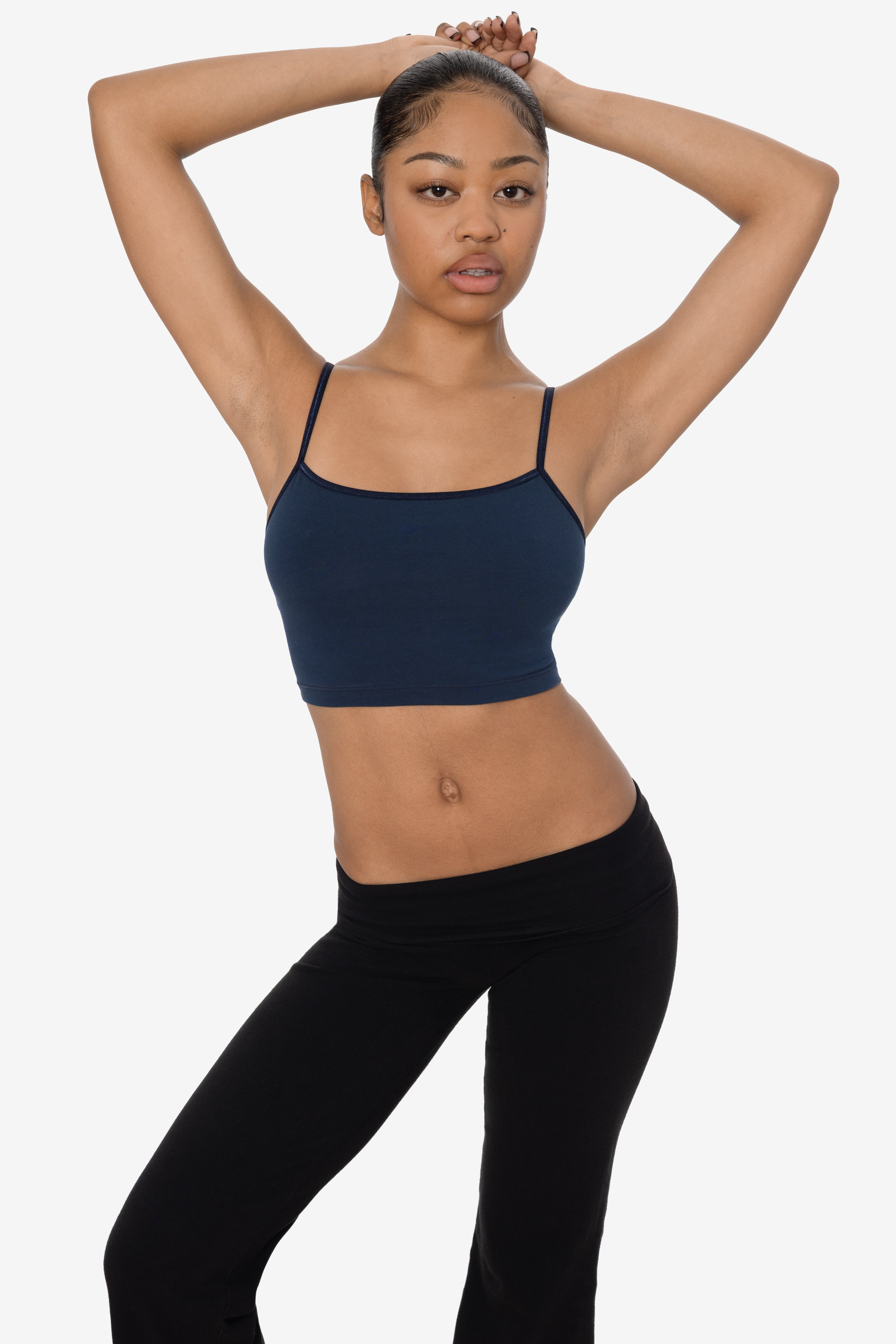 トップス MULTI SHOULDER PARTS RIB TOPS Eaphi 8396 - Spaghetti Crop Top – Los Angeles Apparel