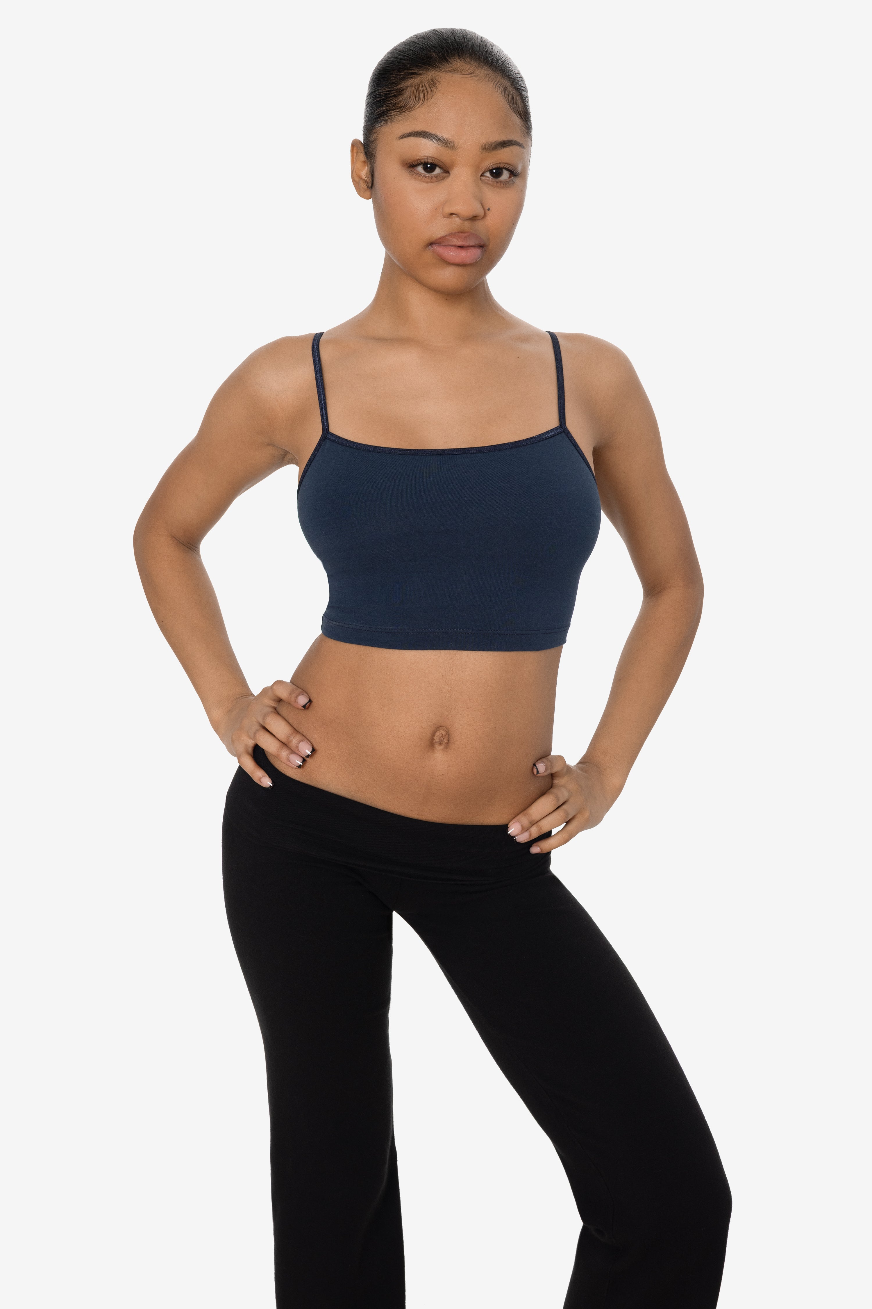 8396 - Spaghetti Crop Top – Los Angeles Apparel