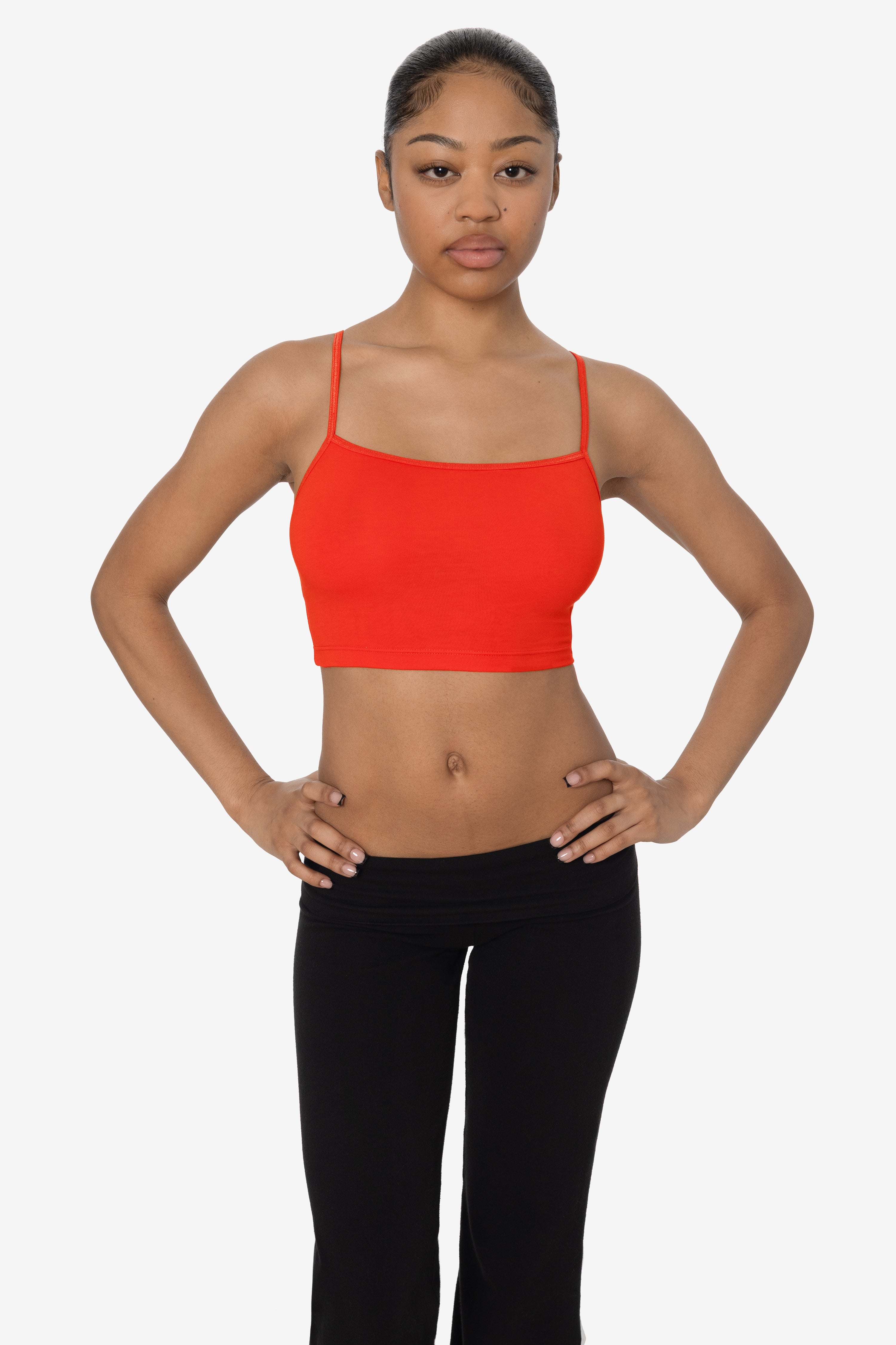 8396 - Spaghetti Crop Top – Los Angeles Apparel
