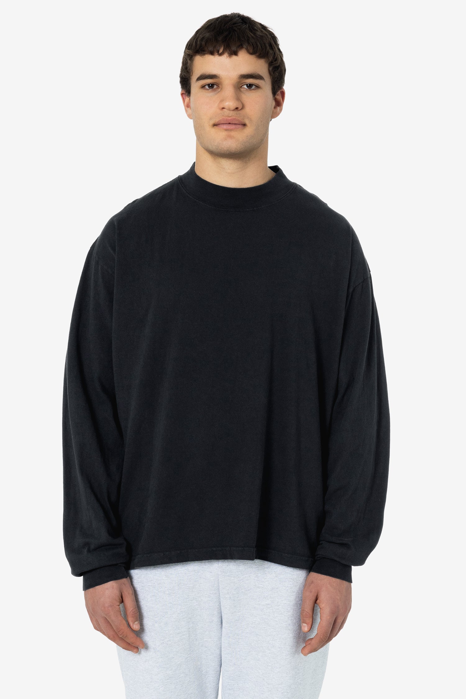 1827GD Unisex Oversized Long Sleeve High Mockneck T-Shirt – Los