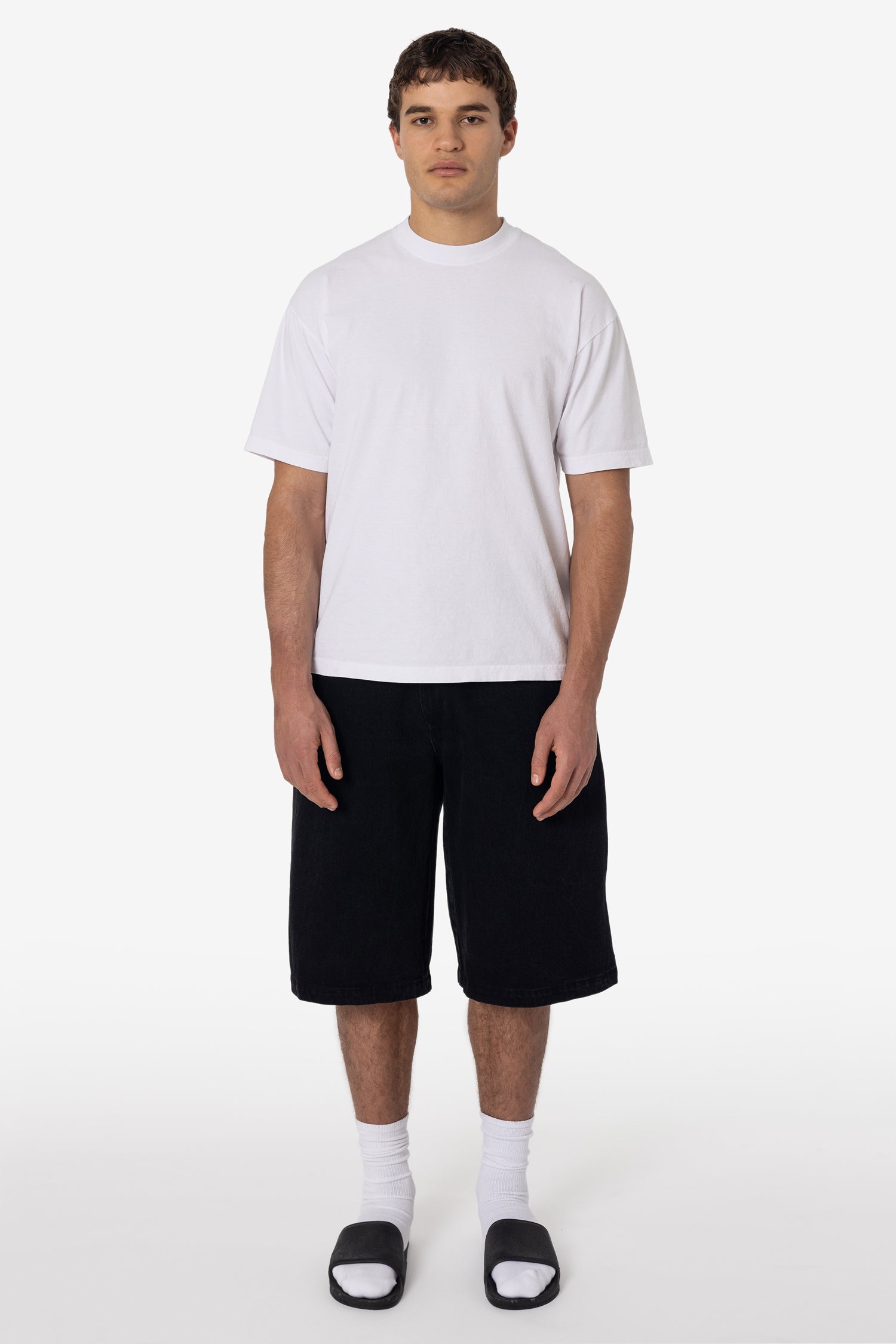 RDN455 Denim Baggy Long Short – Los Angeles Apparel