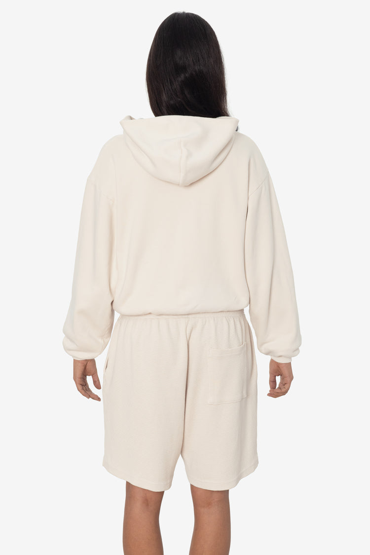 ALP10GD - Thermal Lined Cropped Zip Up Hoodie