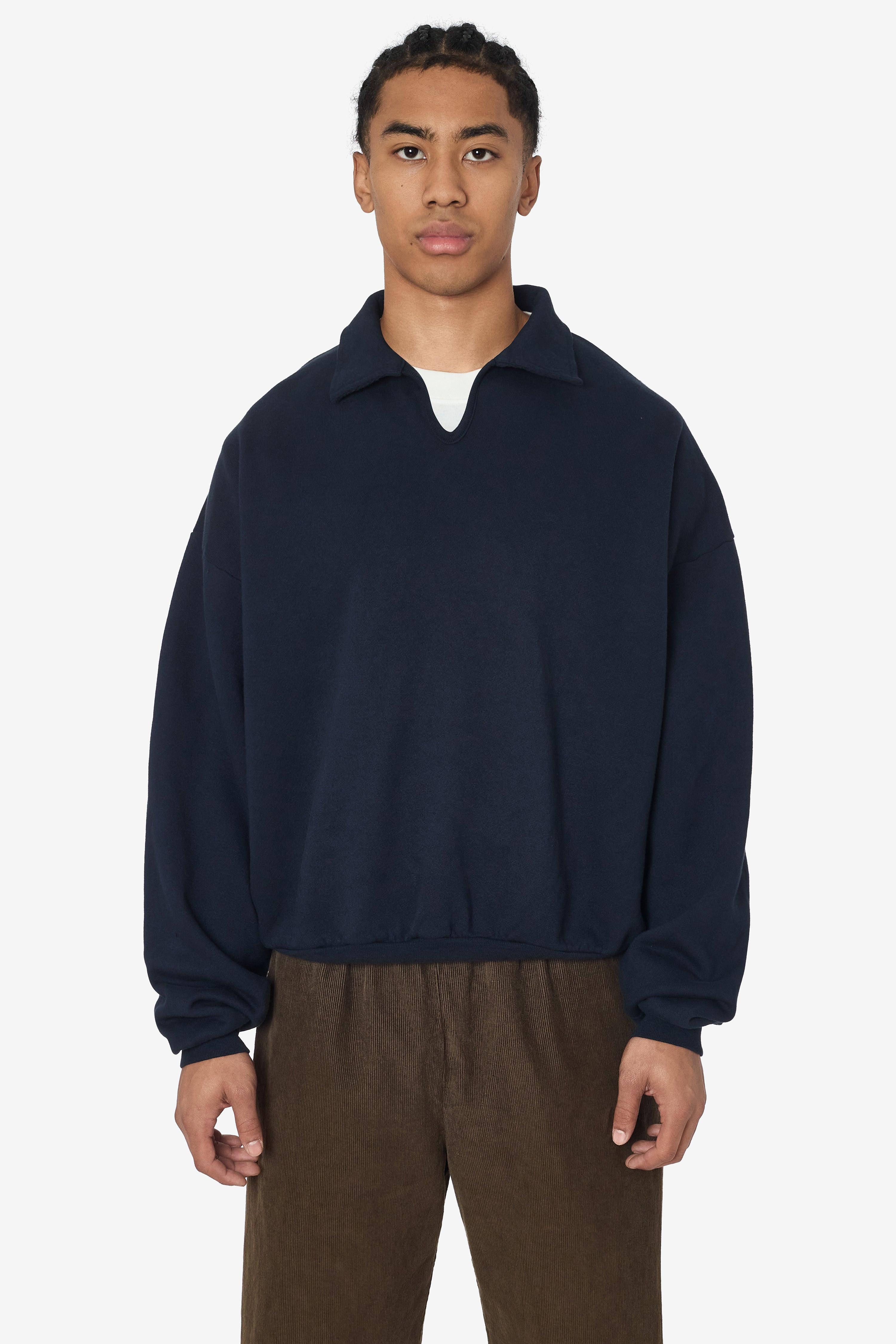 ALP412GD - Alpine Fleece Polo Pullover – Los Angeles Apparel