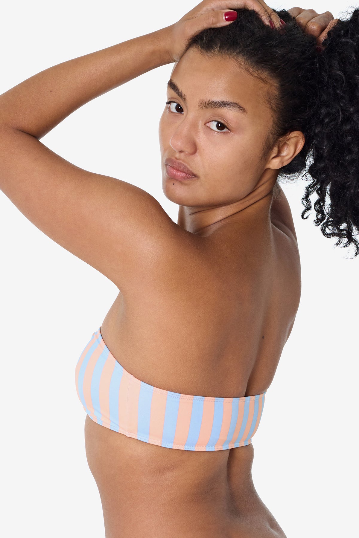 Sky Blue/Peach Stripe [female]