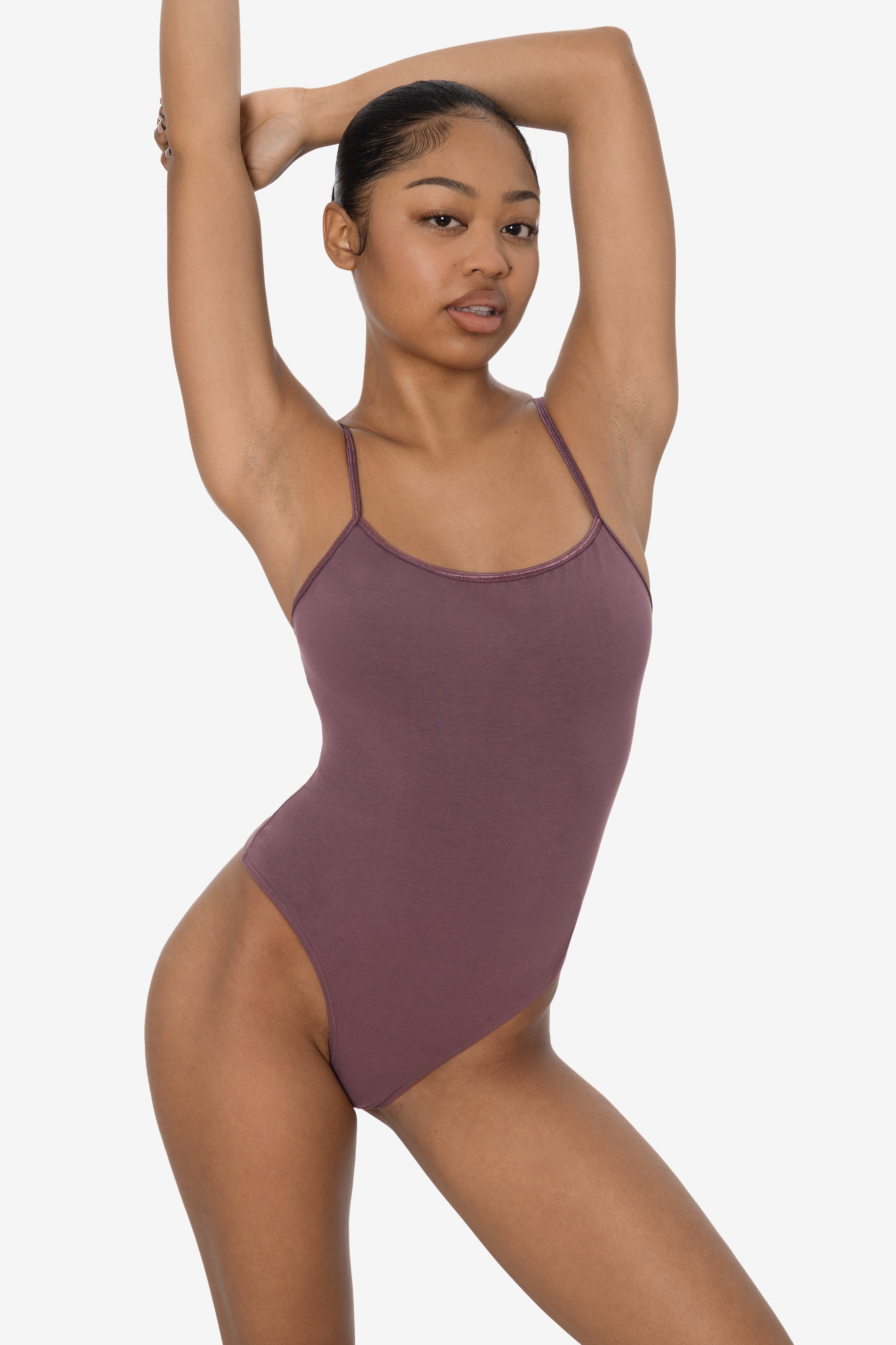 B100CT - Spaghetti Thong Bodysuit – Los Angeles Apparel