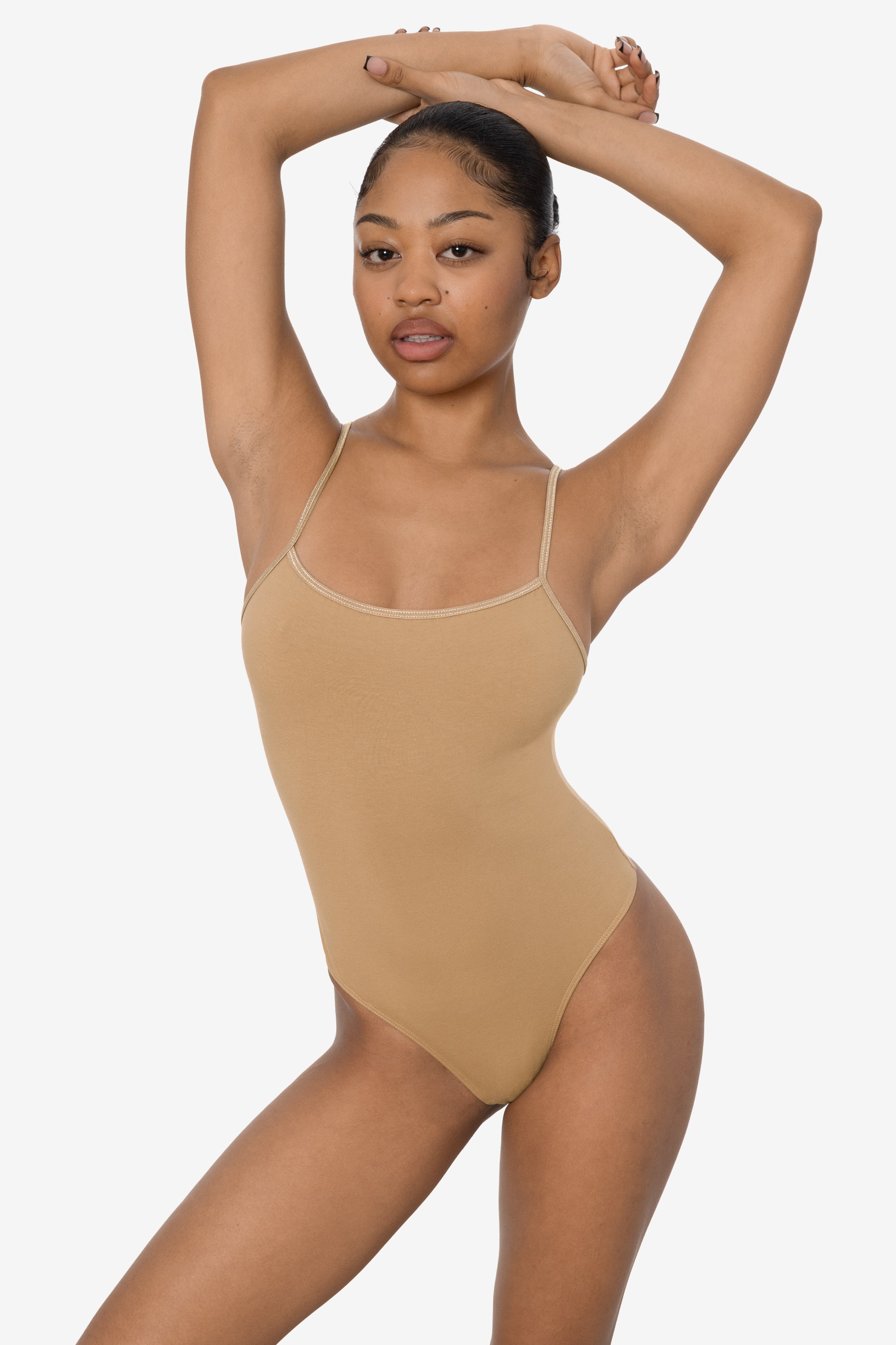 B100CT - Spaghetti Thong Bodysuit – Los Angeles Apparel