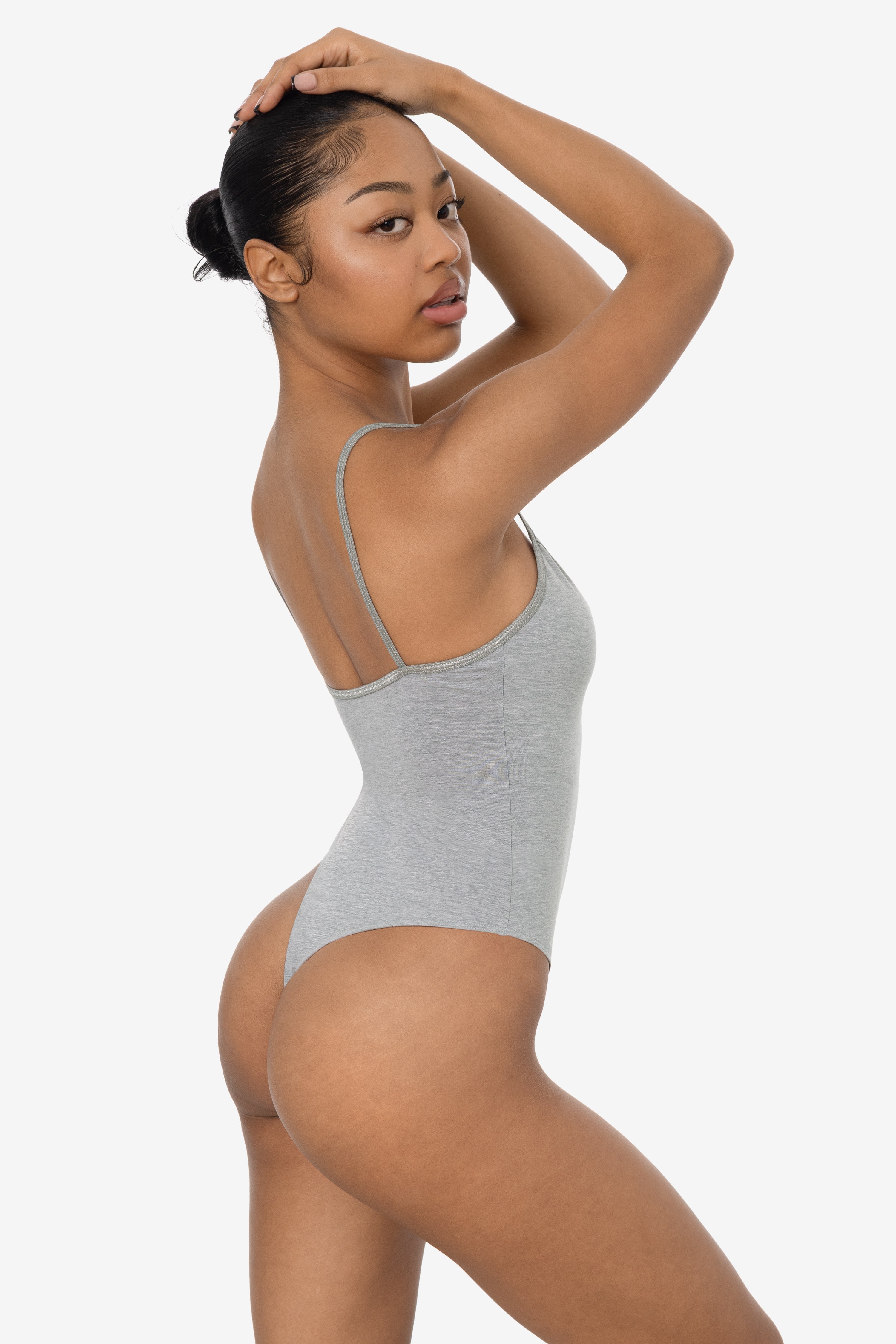 B100CT - Spaghetti Thong Bodysuit – Los Angeles Apparel