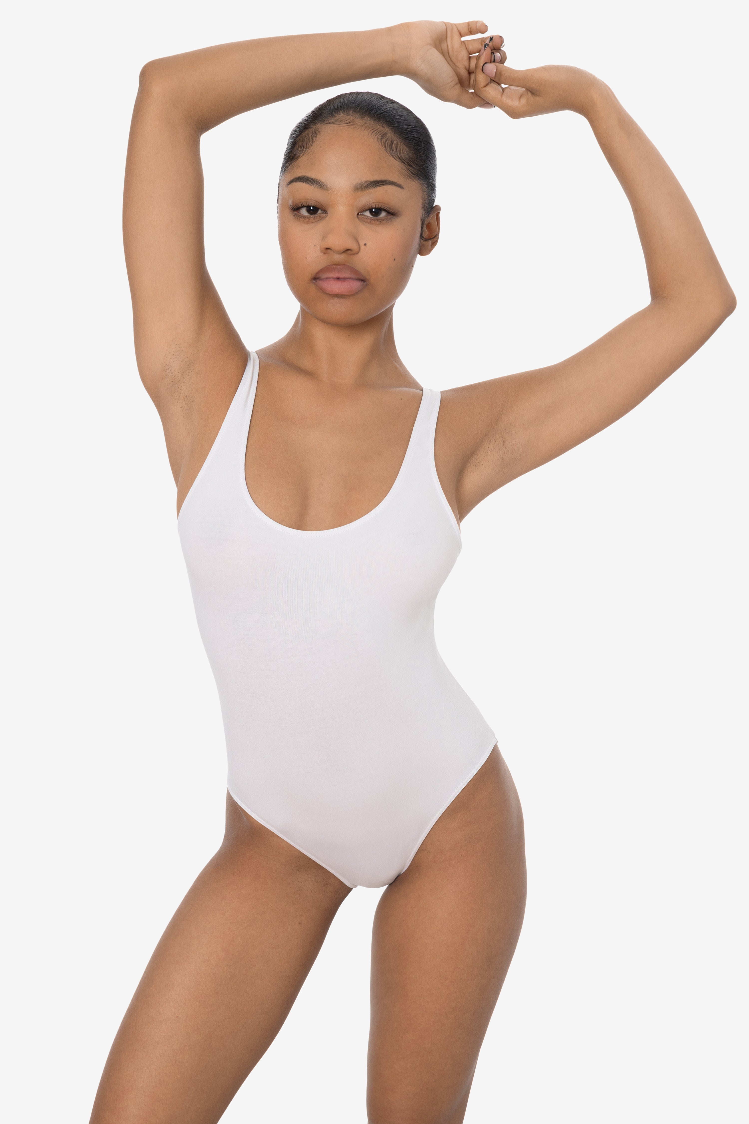 B111CF - Tank Scoop Back Bodysuit – Los Angeles Apparel