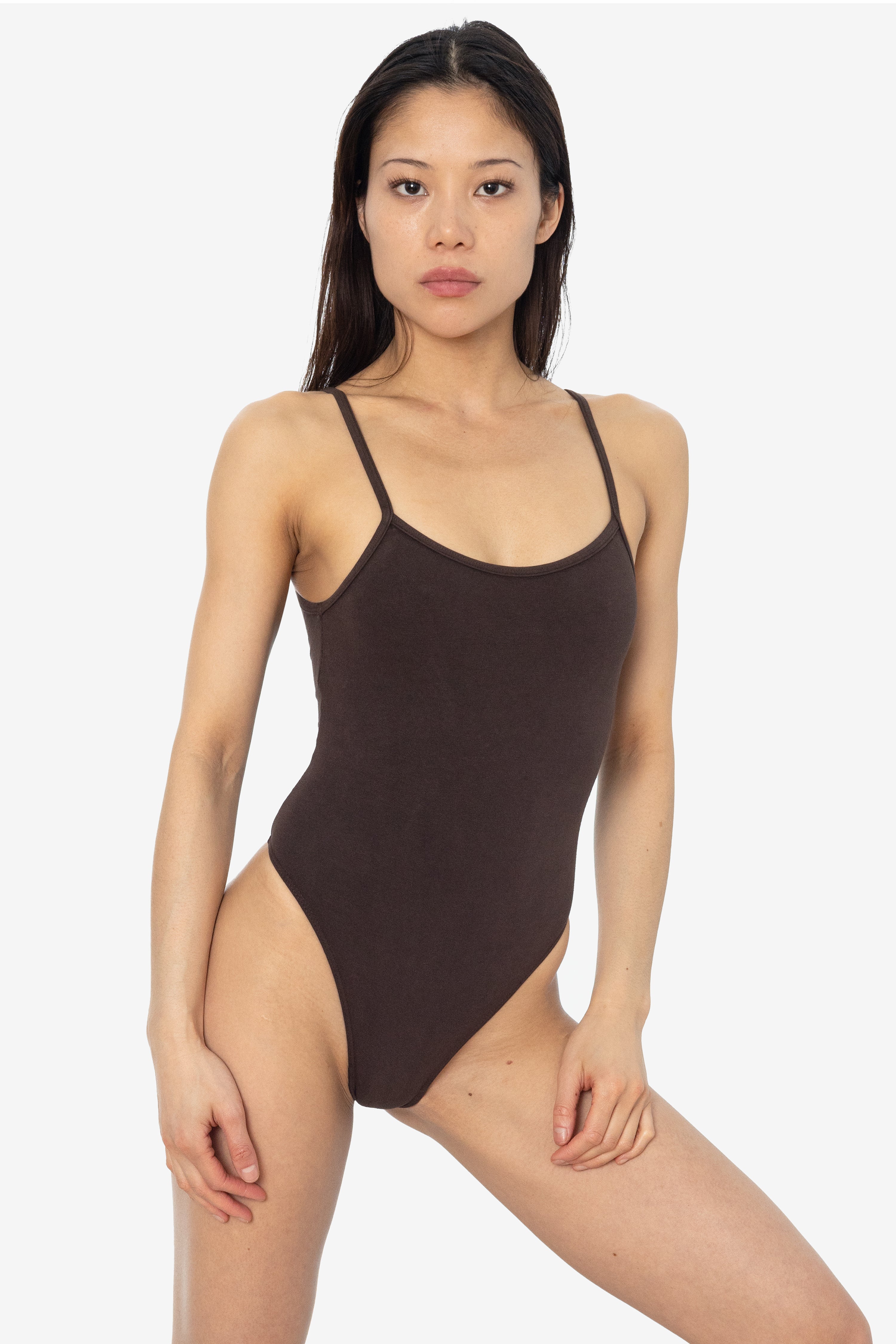 B301GD - Garment Dye Spaghetti Thong Bodysuit – Los Angeles Apparel