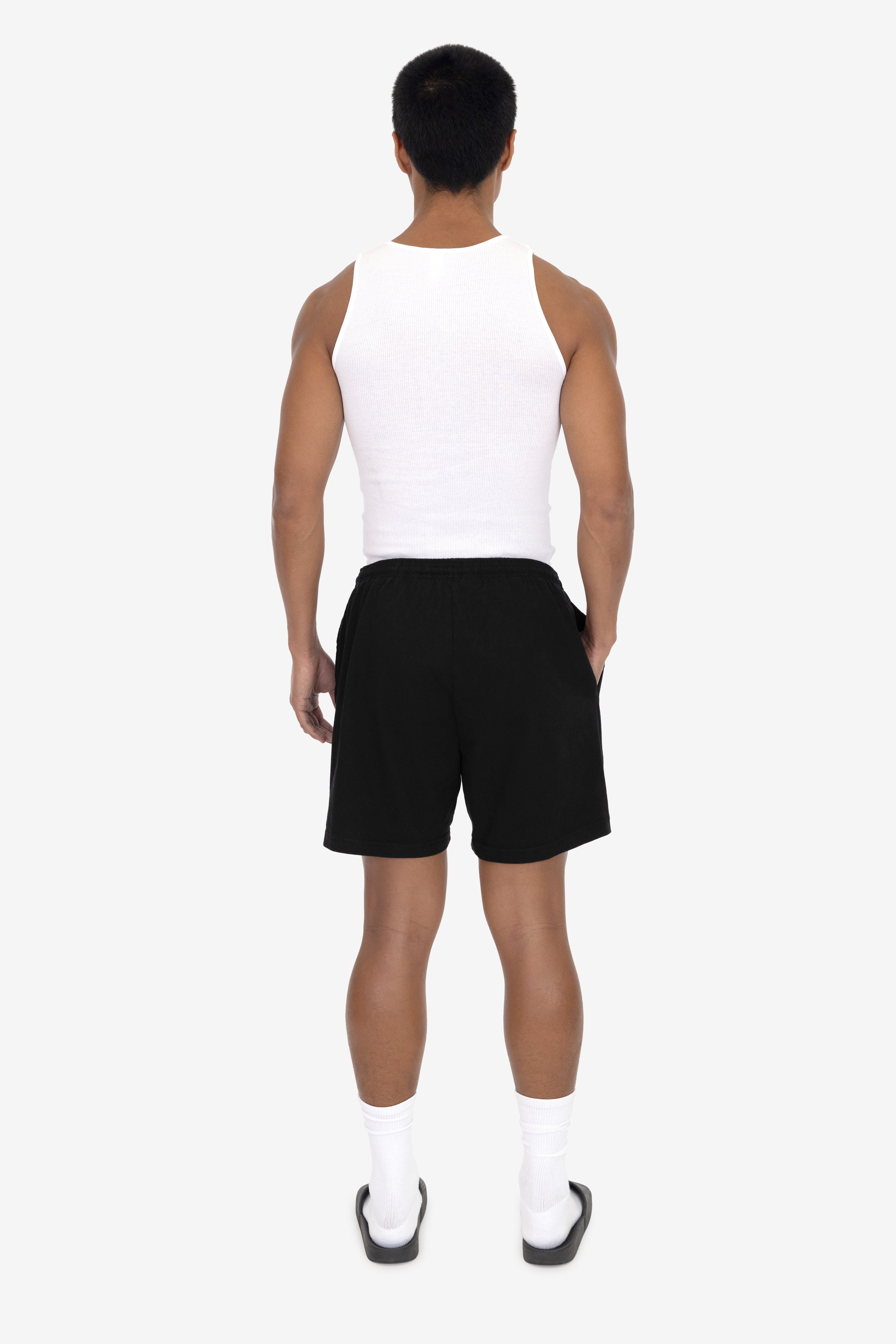 1242GD - Heavy Jersey Garment Dye Gym Shorts – Los Angeles Apparel