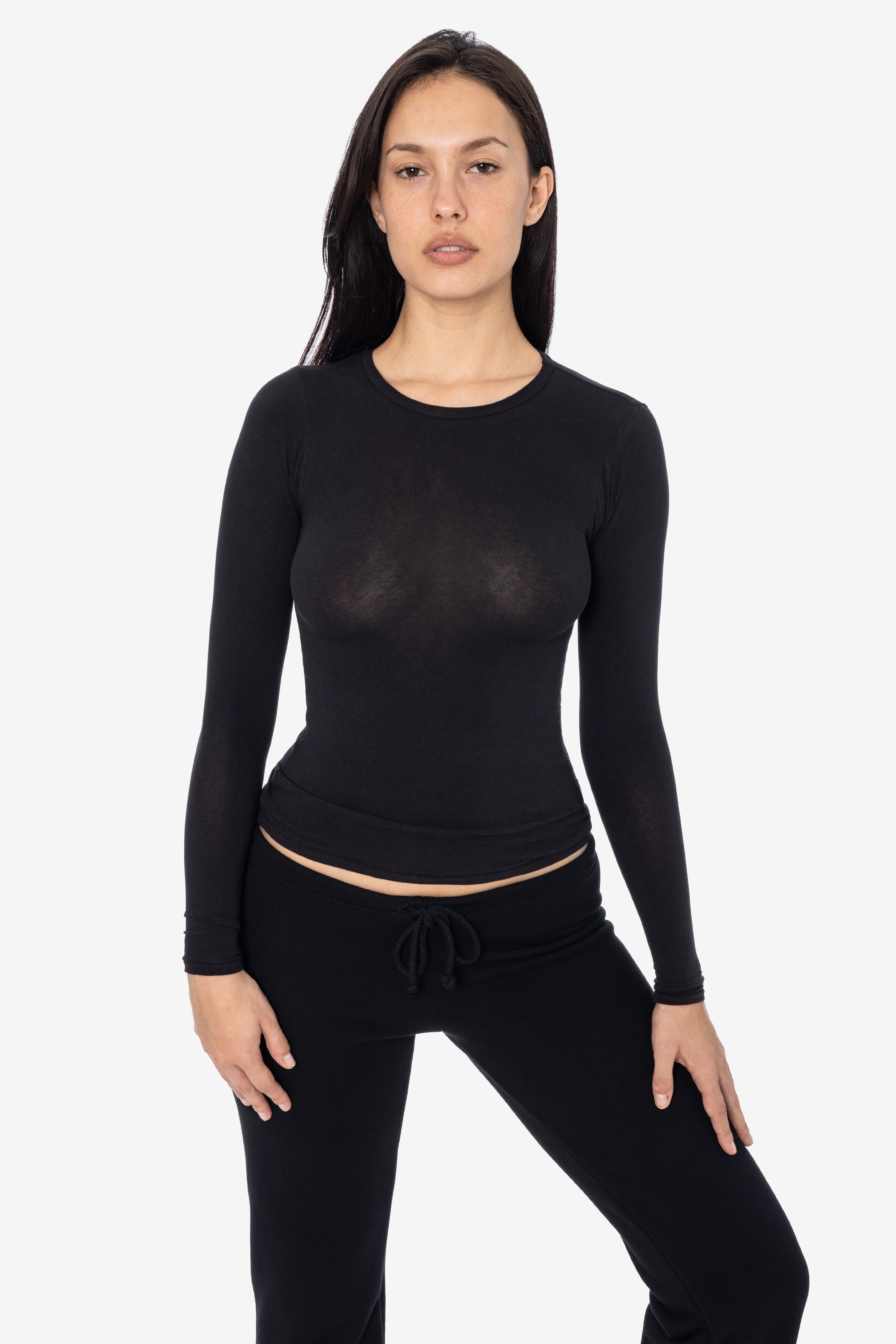 CC307 - Long Sleeve Cheesecloth Fitted T-Shirt – Los Angeles Apparel