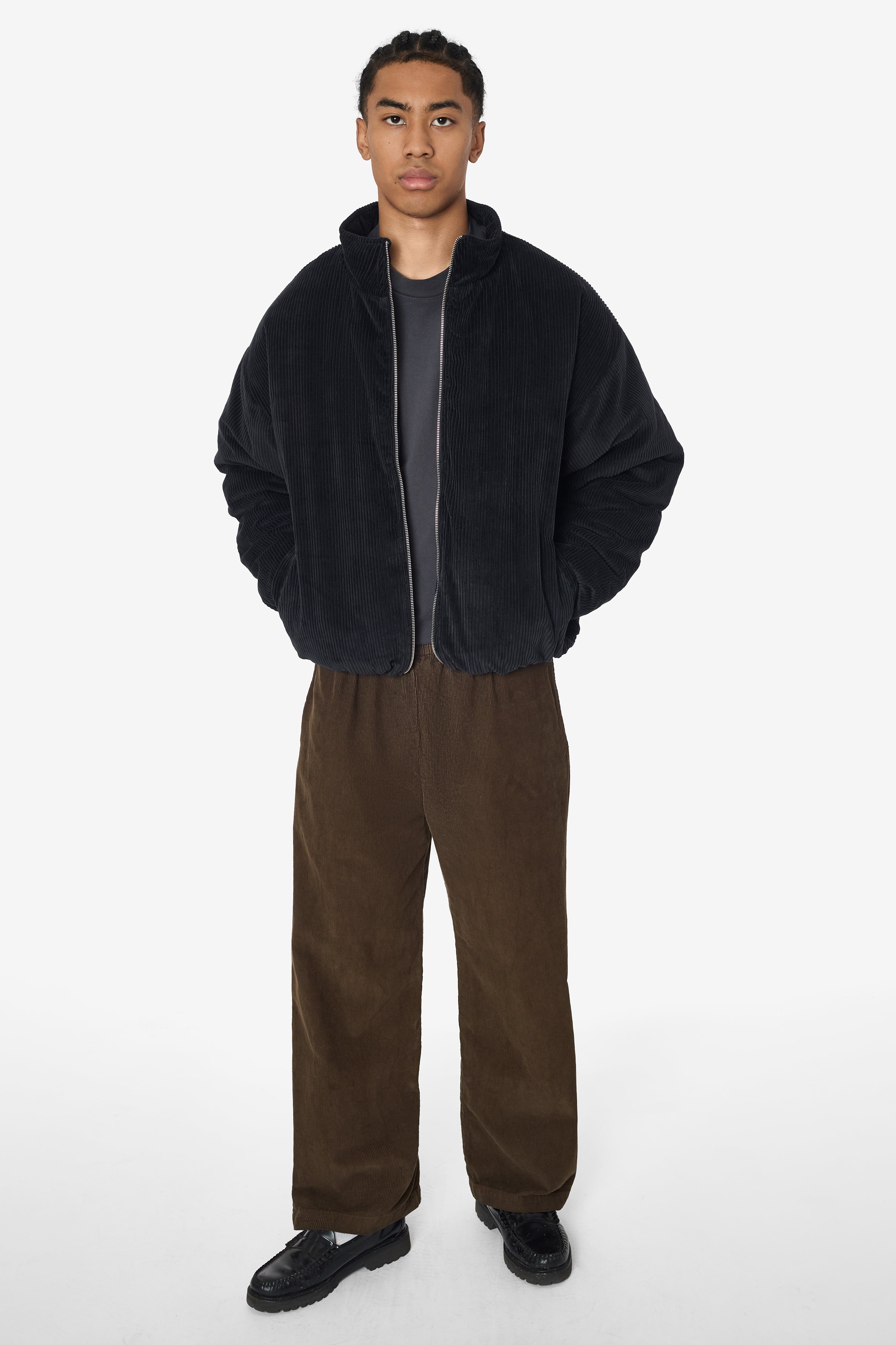 高評価の贈り物 Eaphi corduroy puffy jacket ivory