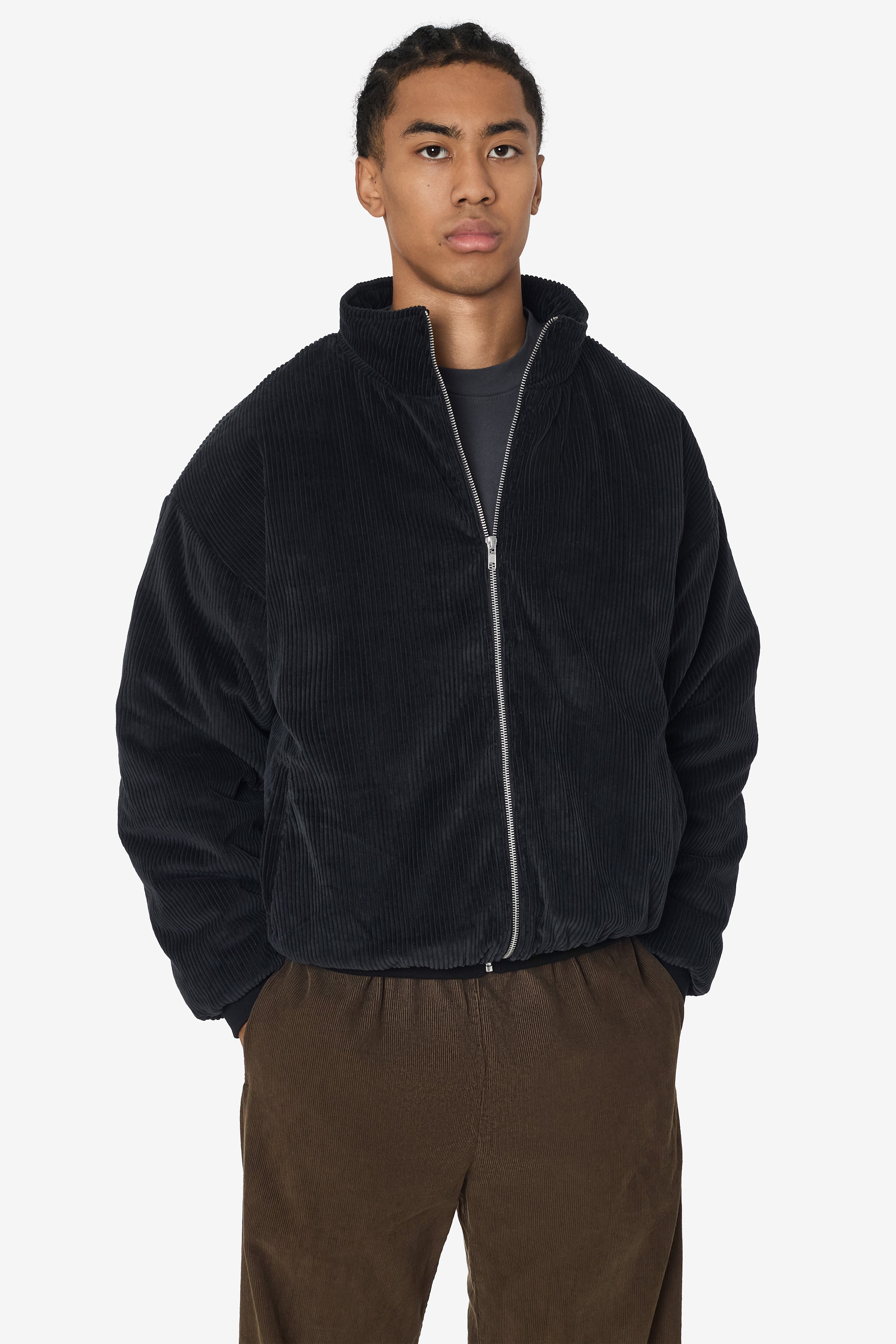 CD410PD - Corduroy Puffy Zip Up Jacket – Los Angeles Apparel CD410PD - Corduroy Puffy Zip Up Jacket – Los Angeles Apparel