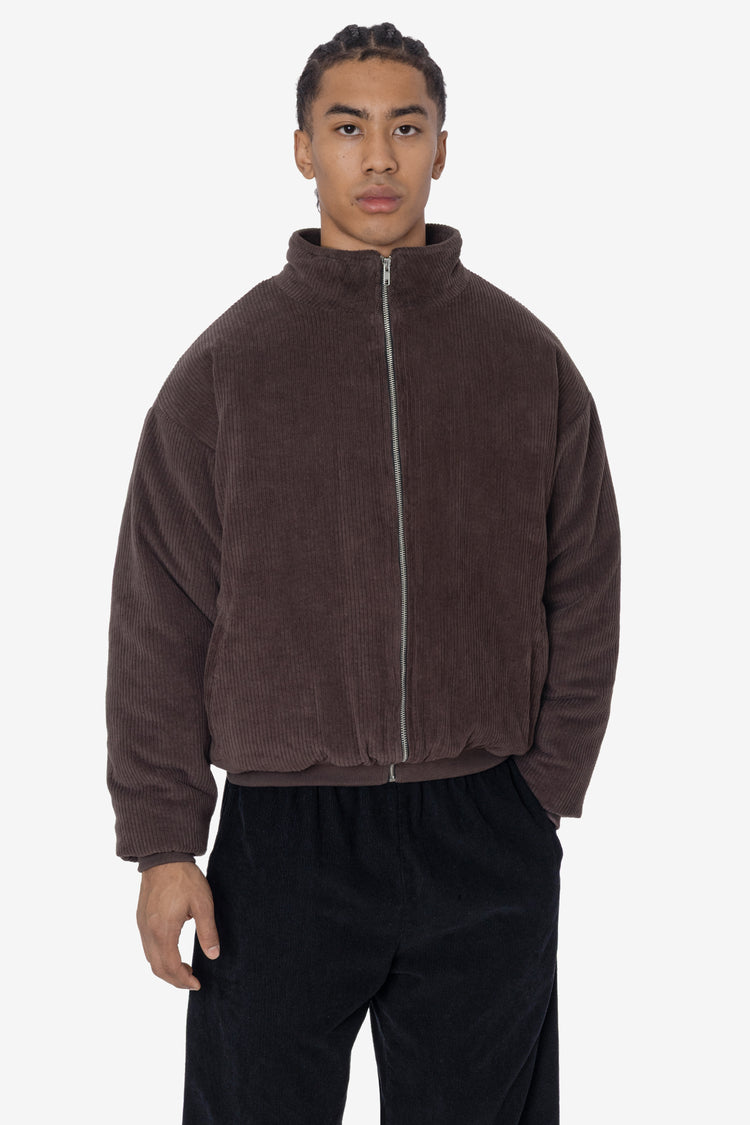 CD410PD - Corduroy Puffy Zip Up Jacket