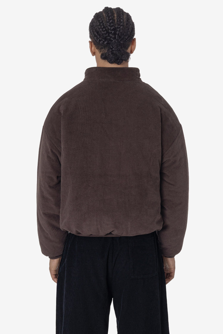 CD410PD - Corduroy Puffy Zip Up Jacket