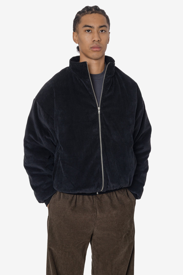 CD410PD - Corduroy Puffy Zip Up Jacket