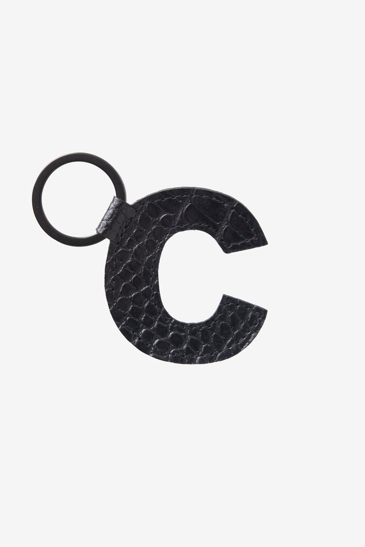 RLH520 - Leather Alphabet Keychain