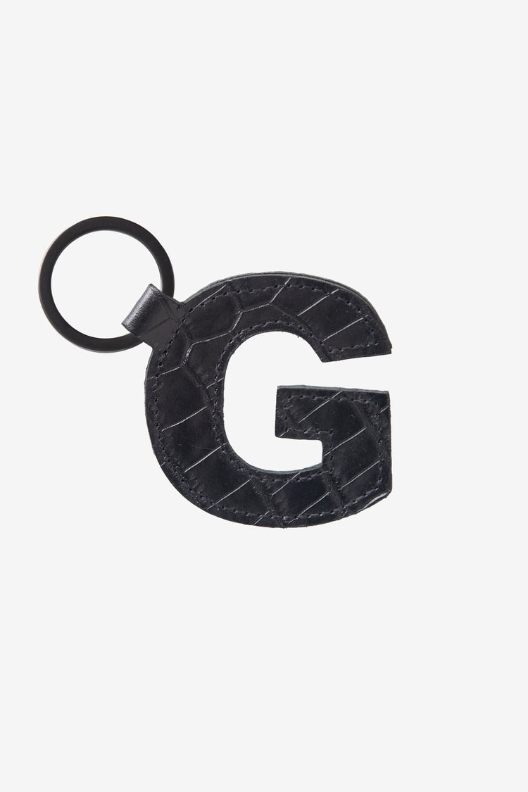 RLH520 - Leather Alphabet Keychain
