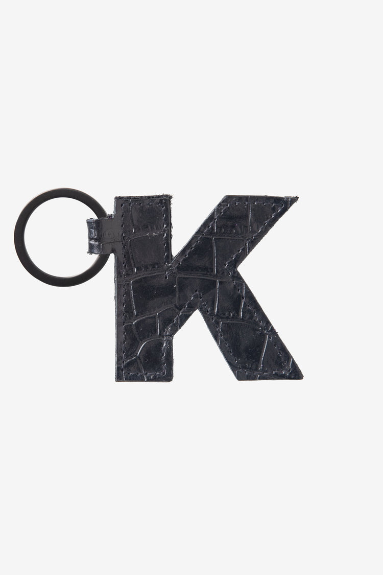 RLH520 - Leather Alphabet Keychain