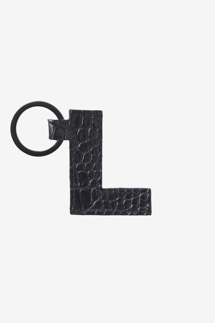 RLH520 - Leather Alphabet Keychain